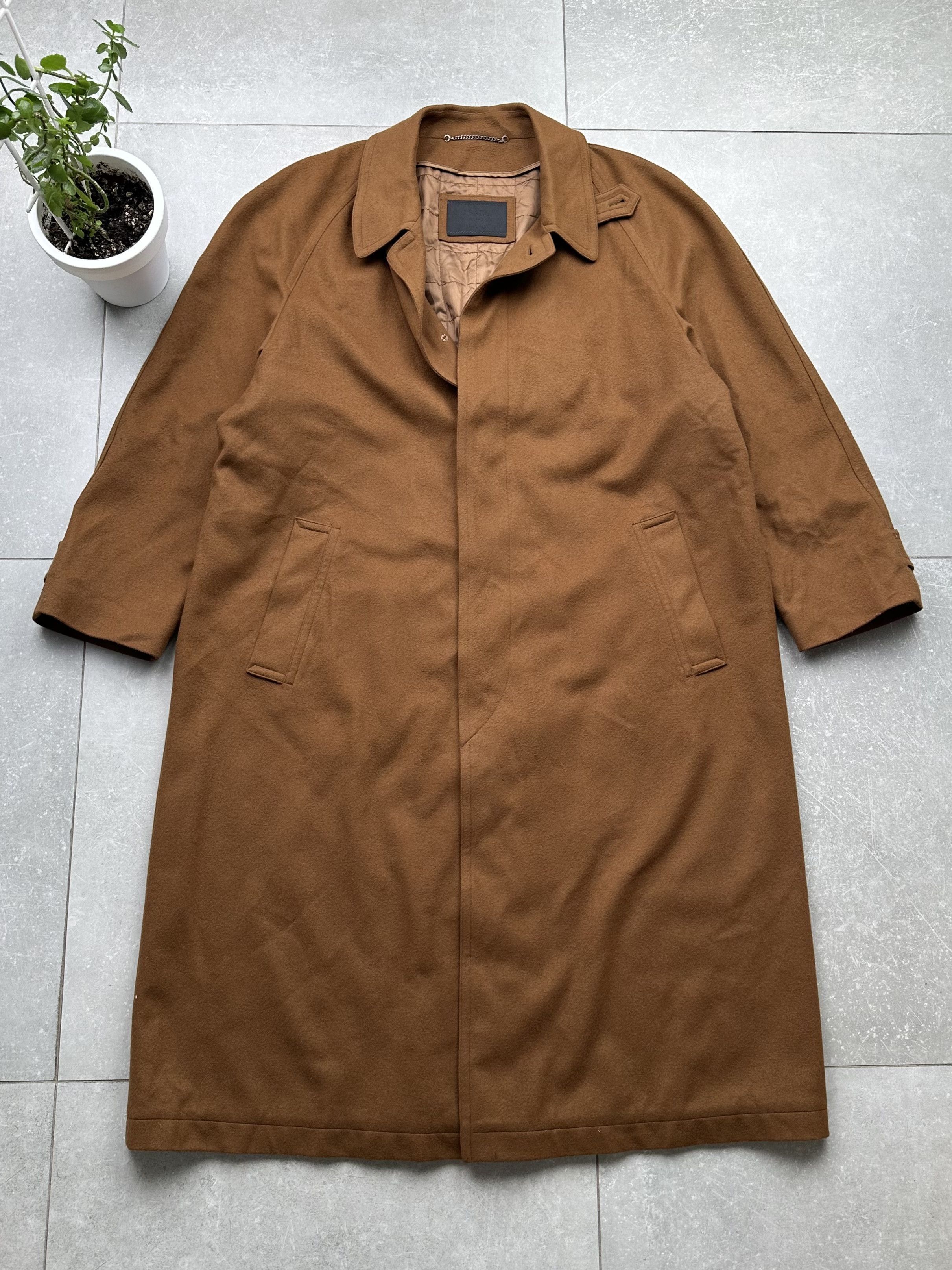 Image of Cashmere Wool x Prada Vintage Oversized Wool Coat in Brown, Men's (Size 2XL)