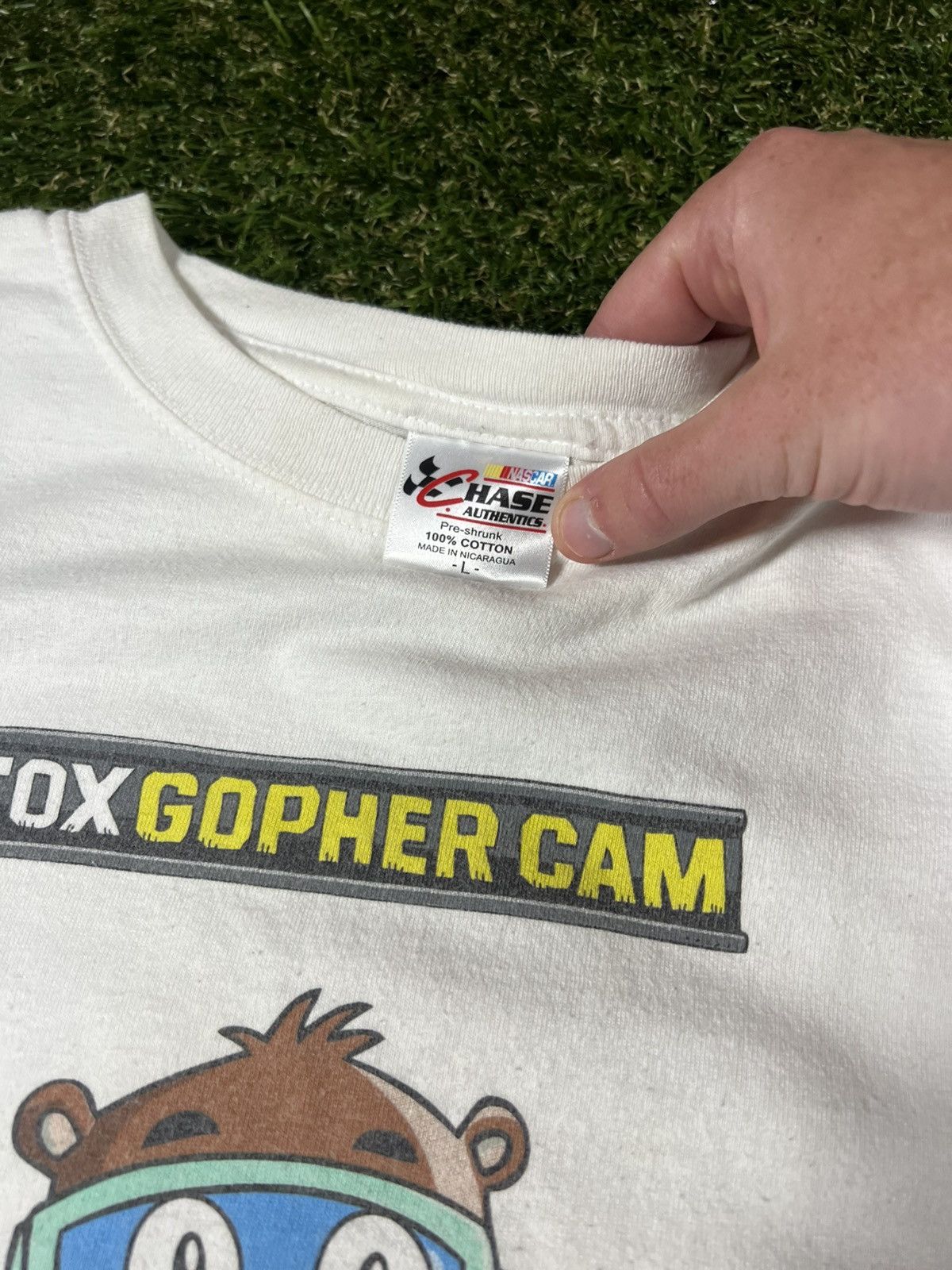 NASCAR Vintage Y2k NASCAR Racing Digger the Gopher Graphic Tee Size US L / EU 52-54 / 3 - 3 Thumbnail