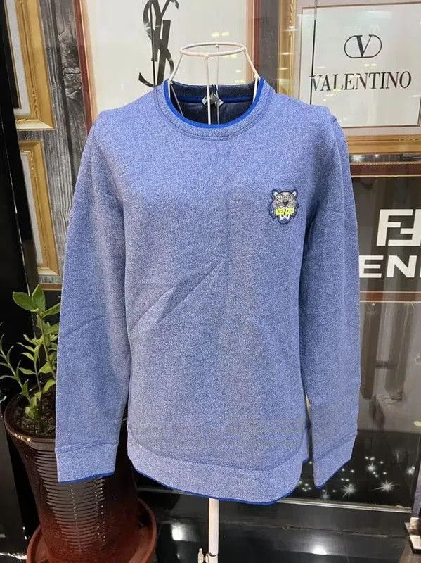 Kenzo KENZO Women's M Blue Cotton Tiger Sweater . Size M / US 6-8 / IT 42-44 - 8 Thumbnail