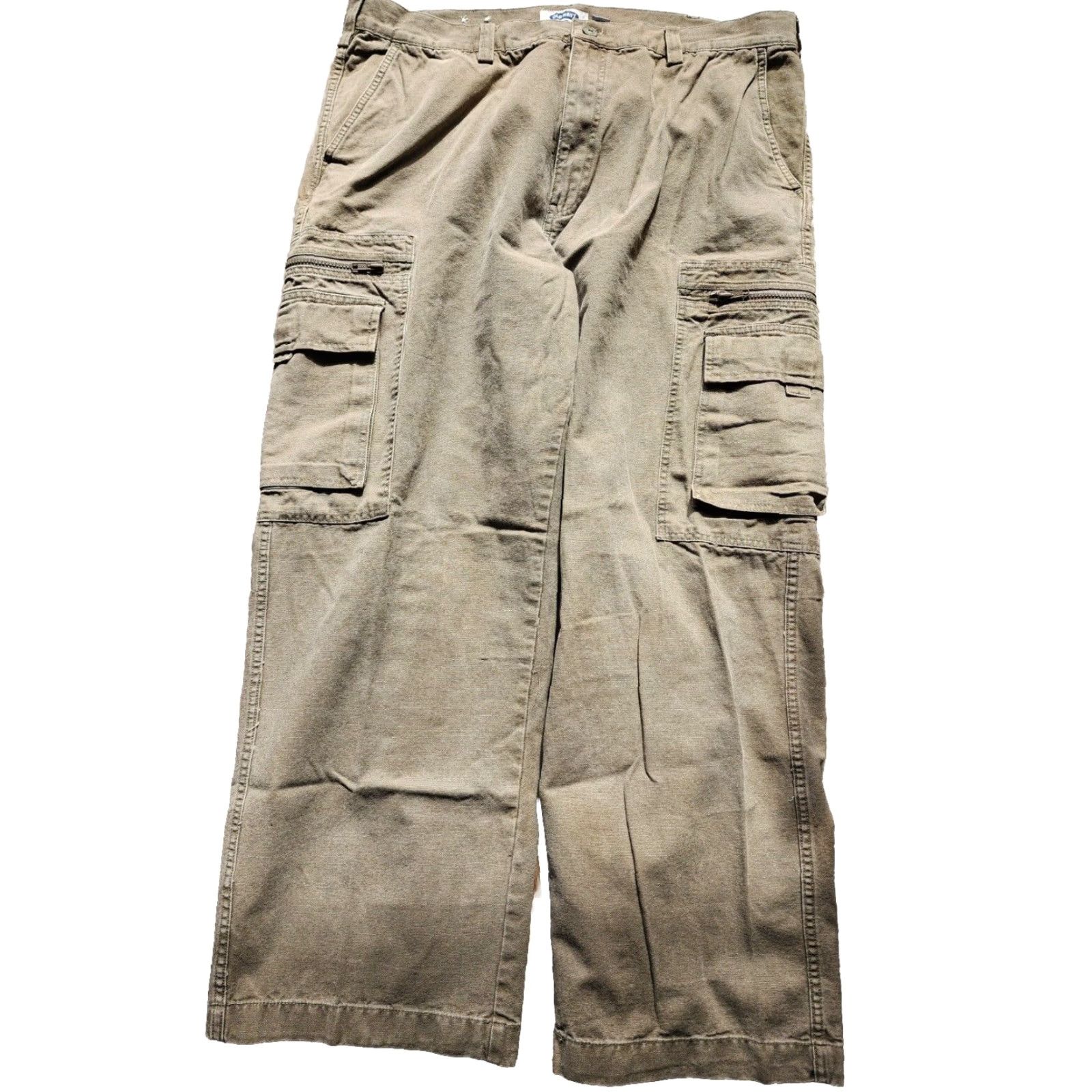 Old Navy VINTAGE Old Navy Pants Cargo Army Green 42 Mens Casual 42 Regular Inseam 30" Belted Baggy Y2K Size US 42 / EU 58 - 2 Thumbnail