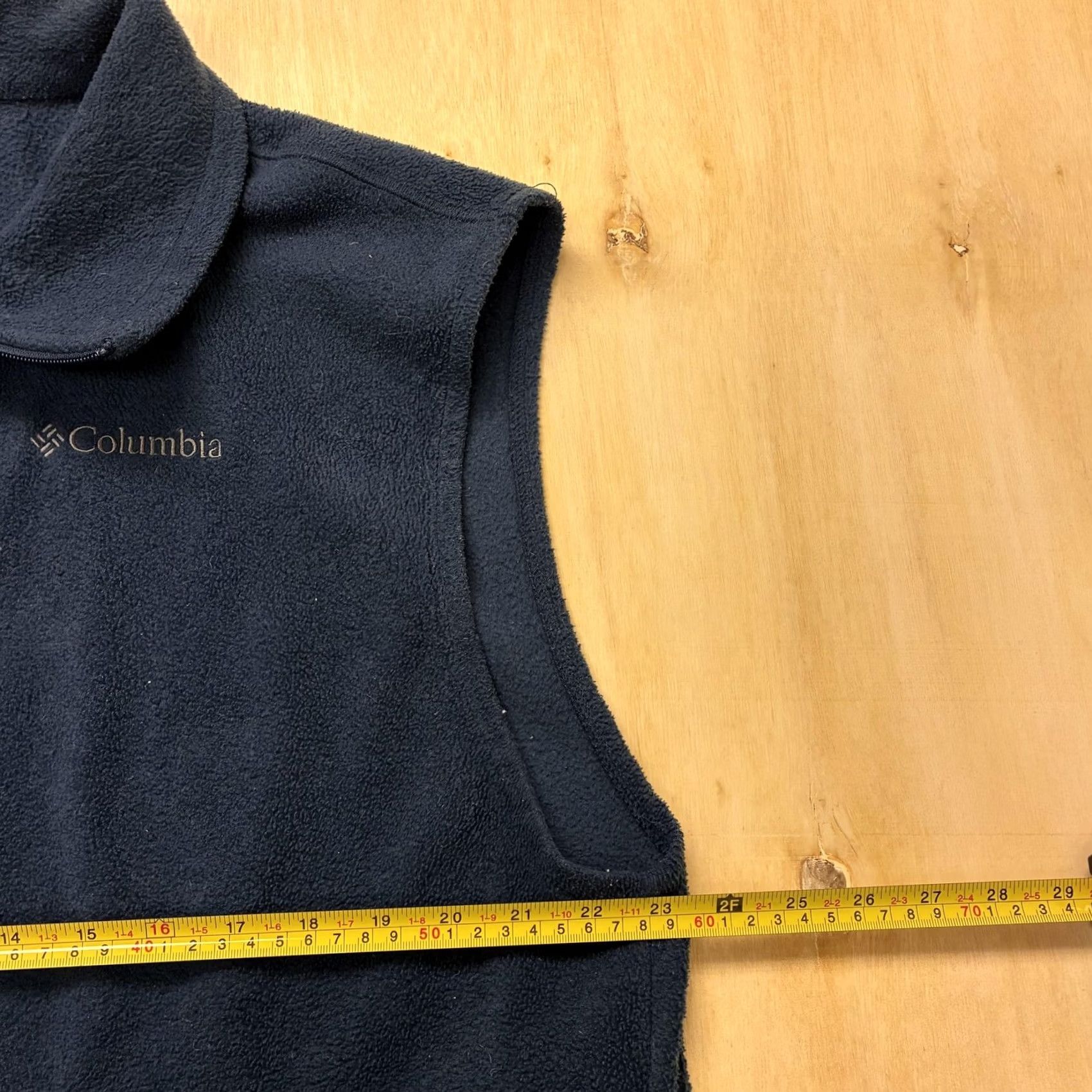 Vintage Columbia Vest Mens Large Blue Fleece Full Zip Pockets Stand Collar Outdoor Jacket/Coat Short Collar Stand-Up Mens L Blue Size US L / EU 52-54 / 3 - 5 Thumbnail