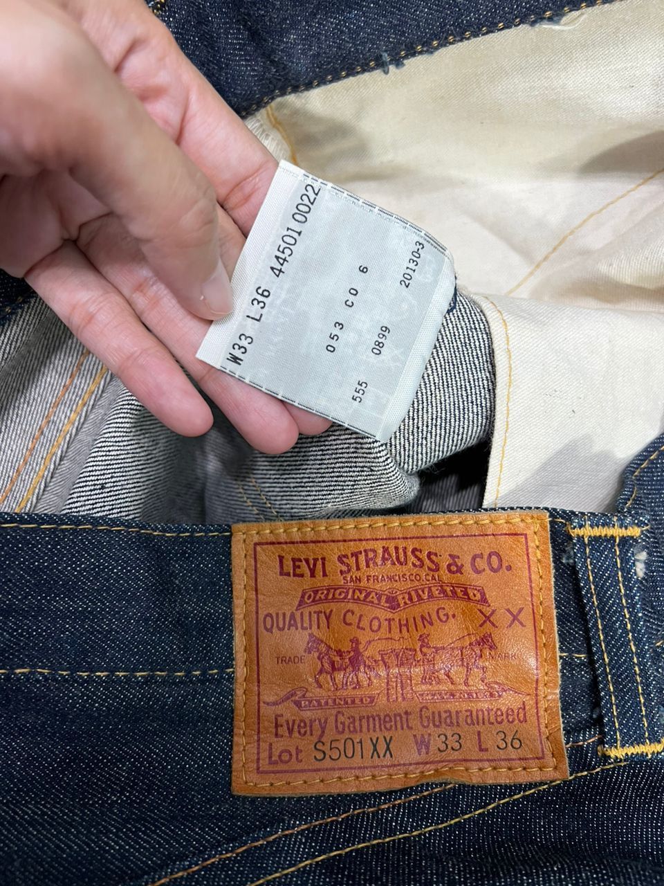 LVC × Levi's Vintage Clothing Vintage LVC S501XX 1944 Reproduction Size US 33 - 14 Thumbnail