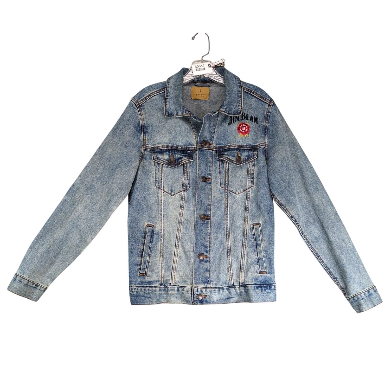 Other Jim Bean Blue Denim Trucker Jean Jacket Men's S Embroidered Size US S / EU 44-46 / 1 - 1 Thumbnail
