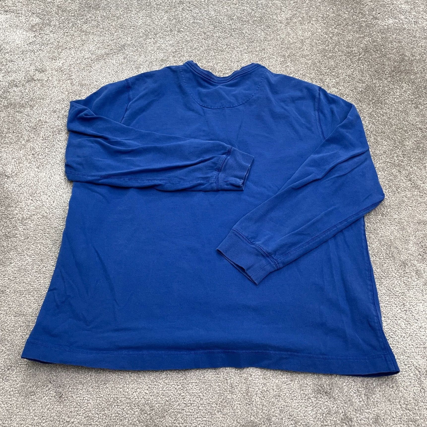 Vintage Saddlebred Men's XL Blue Long Sleeve Henley Shirt Casual Outdoor Cotton Activewear Size US XL / EU 56 / 4 - 2 Thumbnail