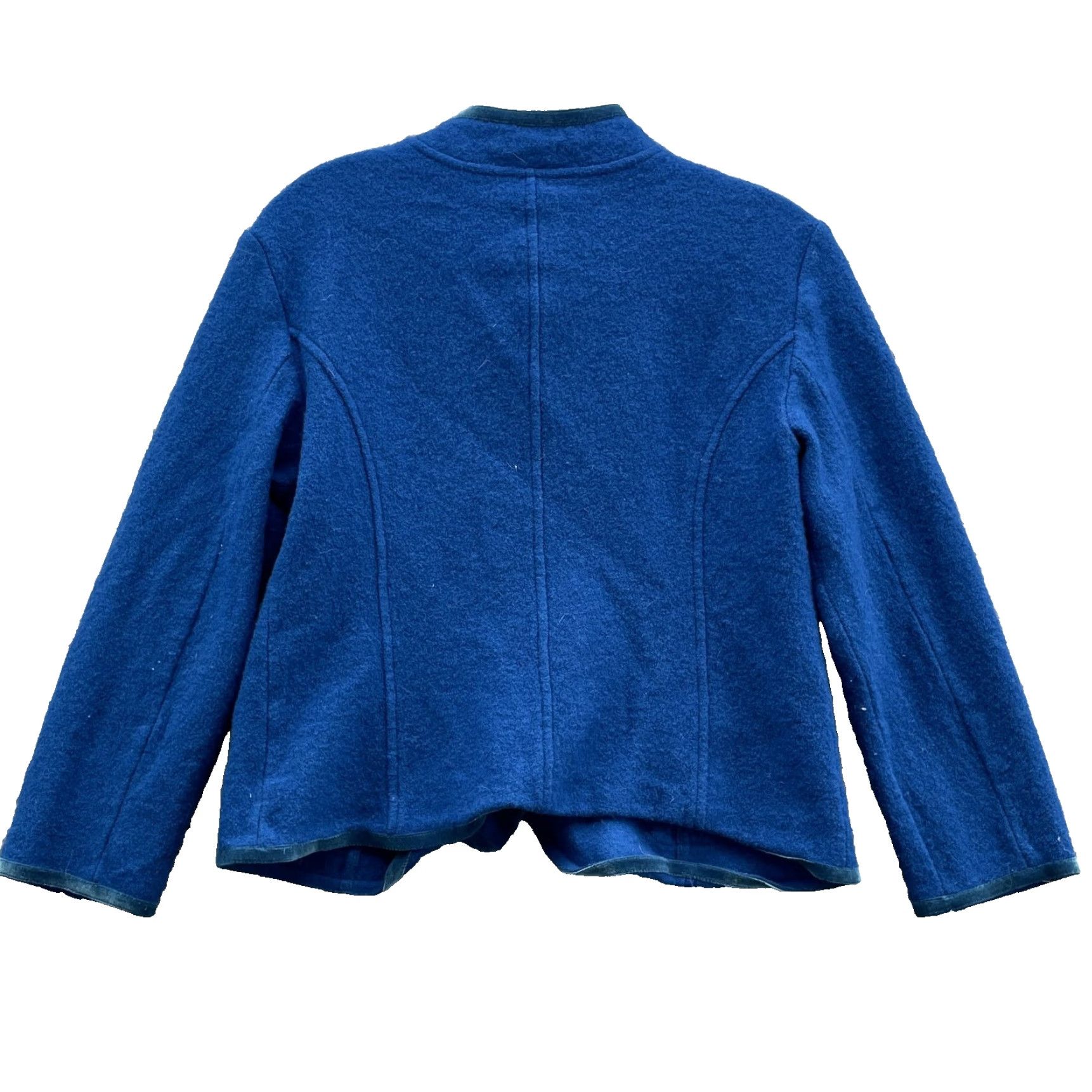 Talbots Talbots Cardigan Jacket Womens M 100% Merino Wool Blue 90s Preppy Chic Classic Outdoor Casual Business Womens Jacket Size M / US 6-8 / IT 42-44 - 2 Thumbnail