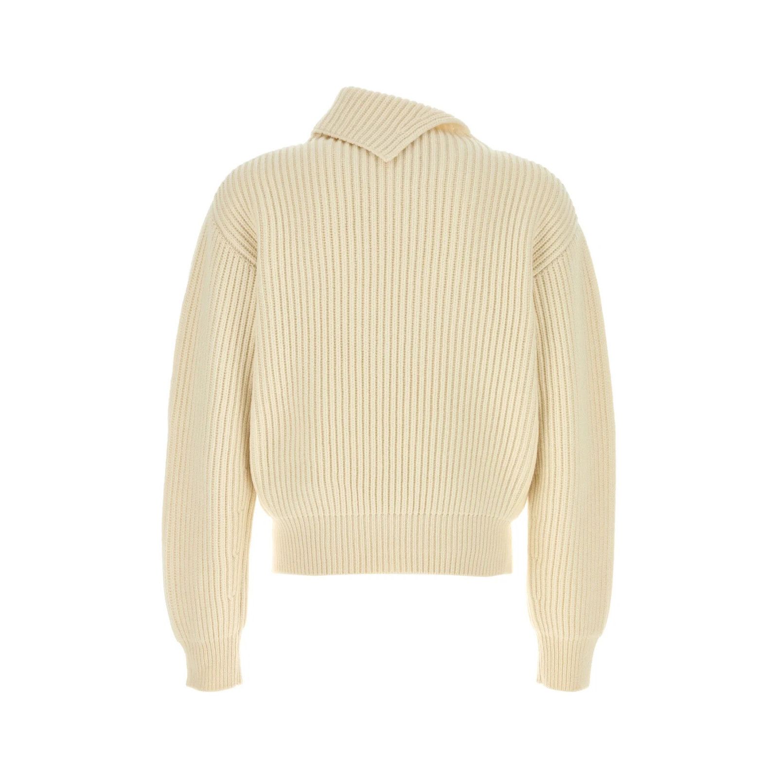 Jil Sander JIL SANDER Ivory Wool Sweater New & Authentic (Men's size:50 Size US M / EU 48-50 / 2 - 2 Thumbnail
