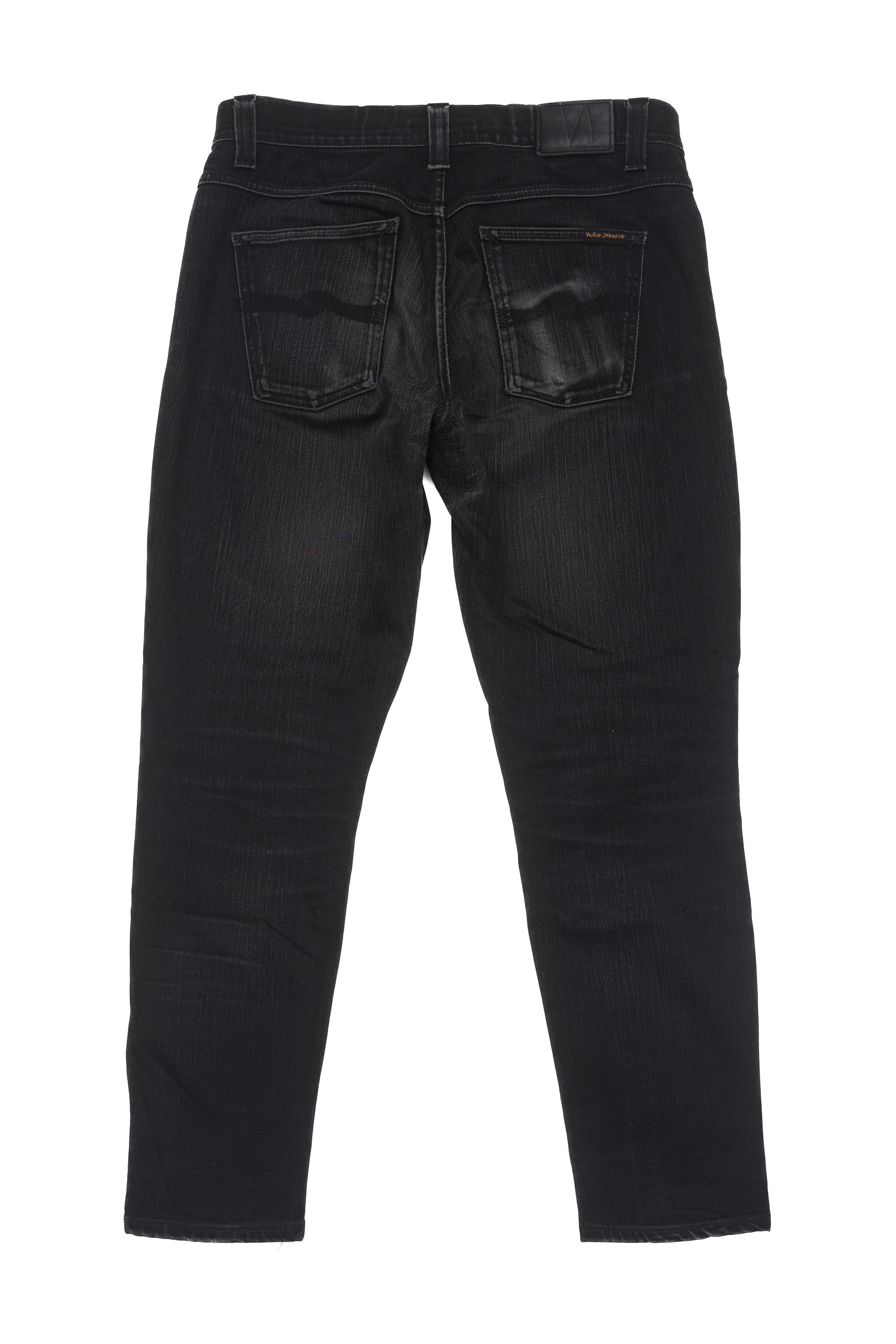 Nudie Jeans Nudie Jeans Faded Black Slim Tapered Denim 31x30 Size US 31 - 2 Thumbnail
