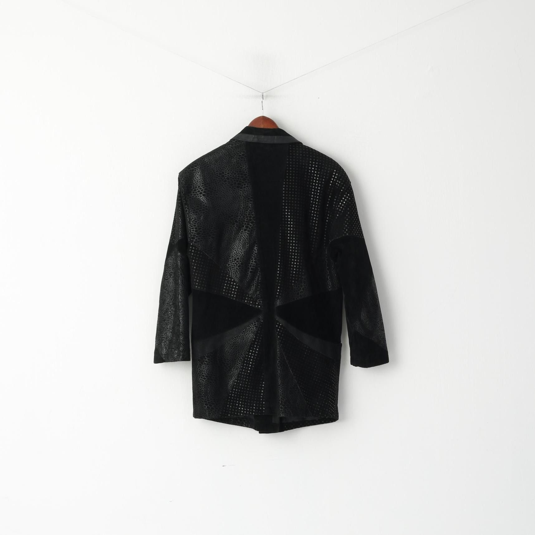 Vintage Fair Lady Modell Women M Jacket Black Leather 90s 5505 Size M / US 6-8 / IT 42-44 - 8 Thumbnail