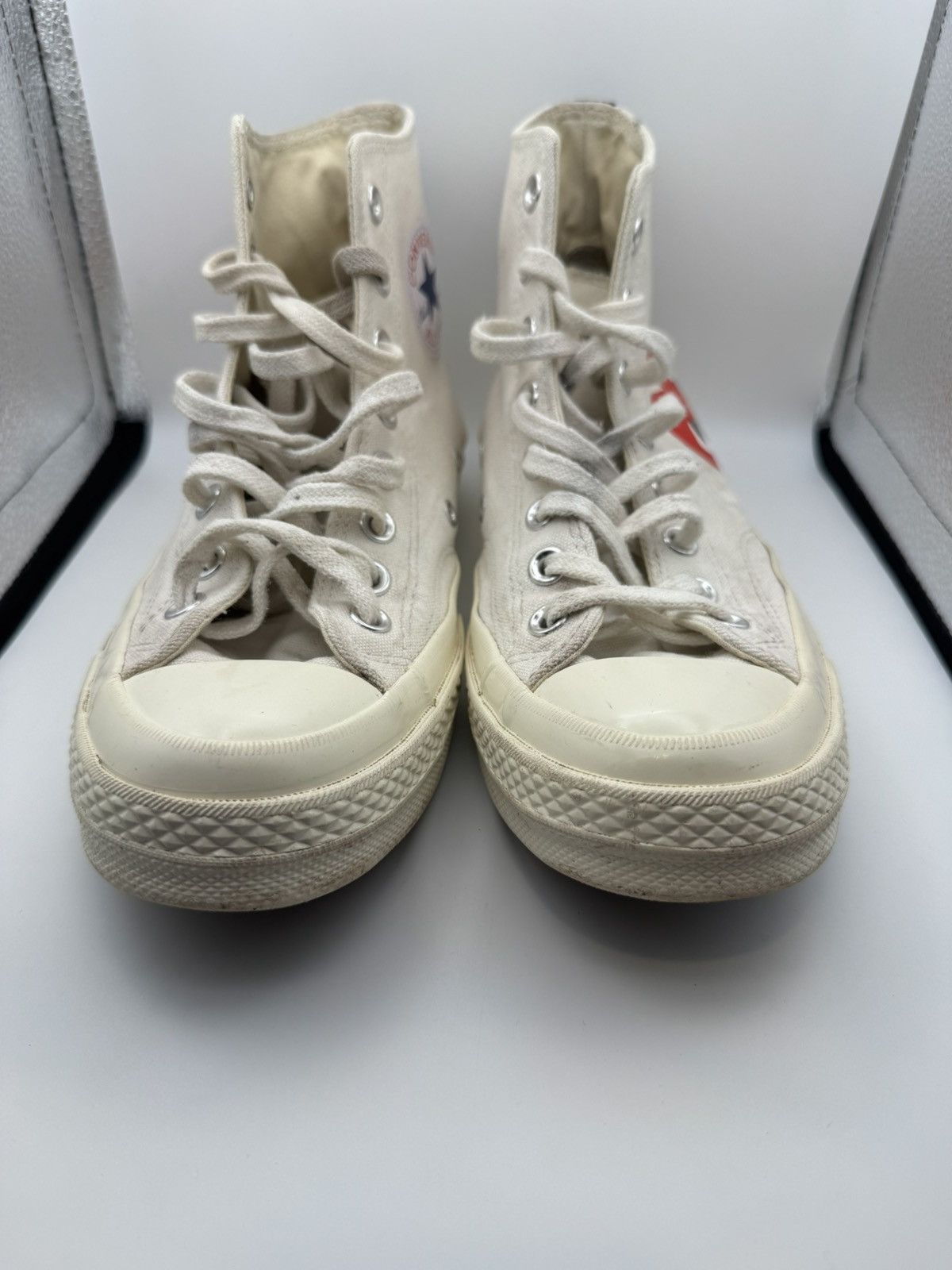 Comme des Garcons Commes des Garçons Converse Chuck70 Men's Sneakers White/Red Size US 7 / EU 40 - 2 Thumbnail
