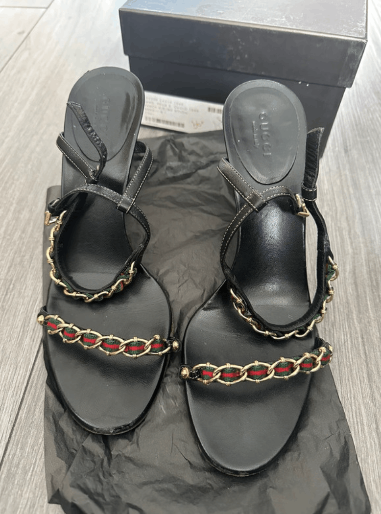 Gucci × Tom Ford × Vintage Gucci Shoes Heels Sandals Tom Ford Leather Vintage Size US 6.5 / IT 36.5 - 1 Thumbnail