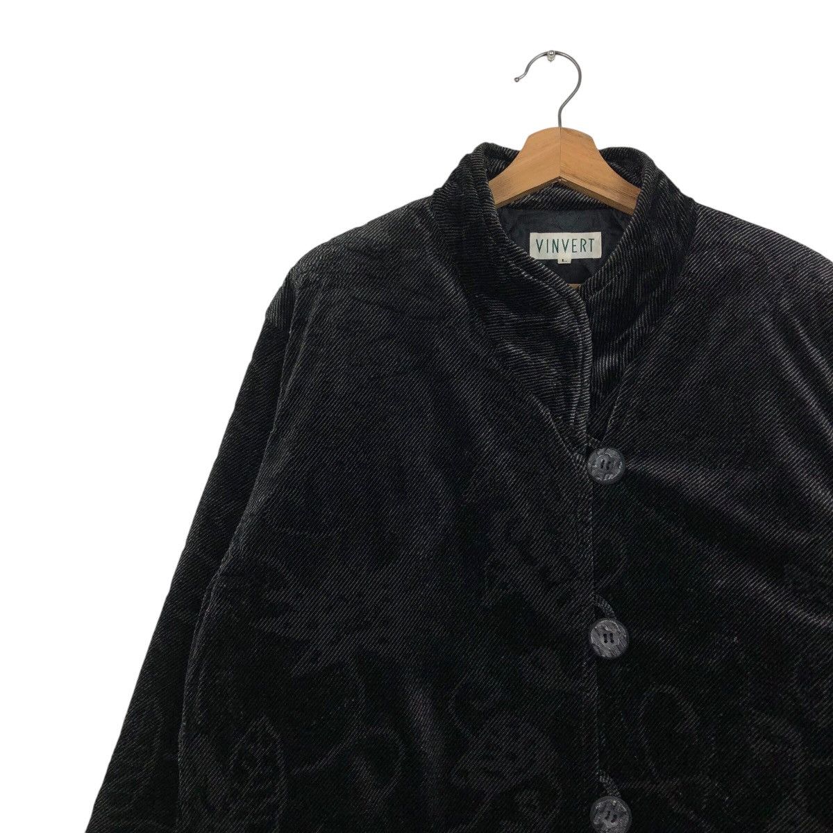 Japanese Brand × Vintage 📌Vintage Chore Button Jacket Rich Black Vinvert Size US L / EU 52-54 / 3 - 8 Thumbnail