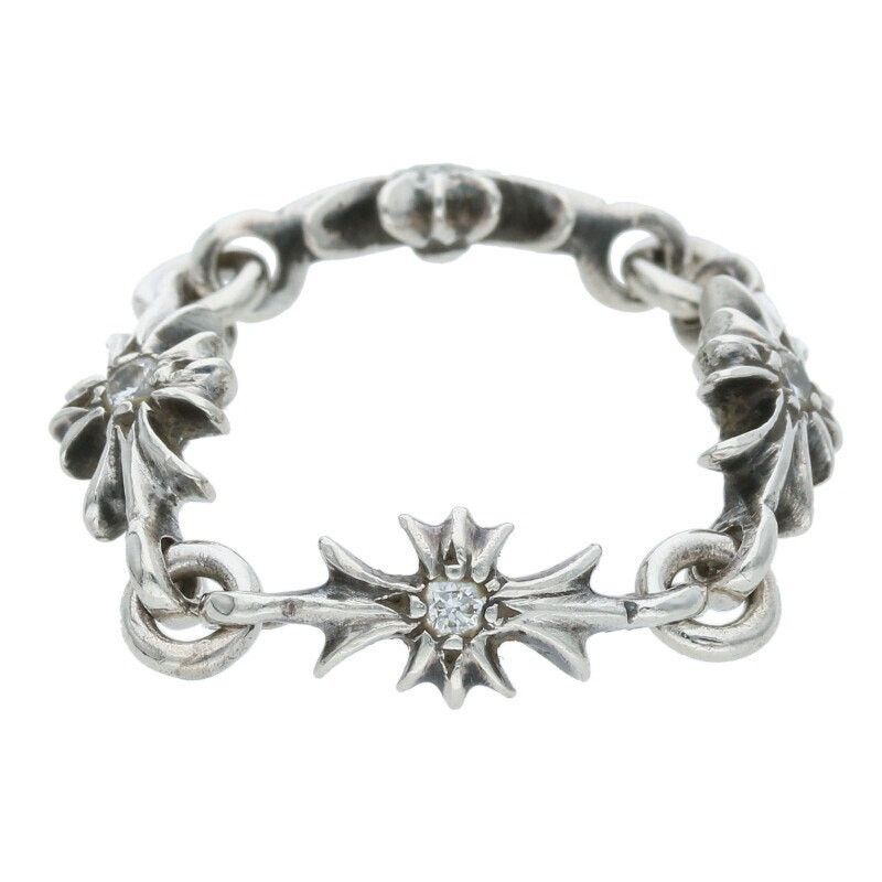 S*❁様 CHROME HEARTS TINY PLUS DIA RING 4L Chrome Hearts Tiny ECH Plus Diamond Ring