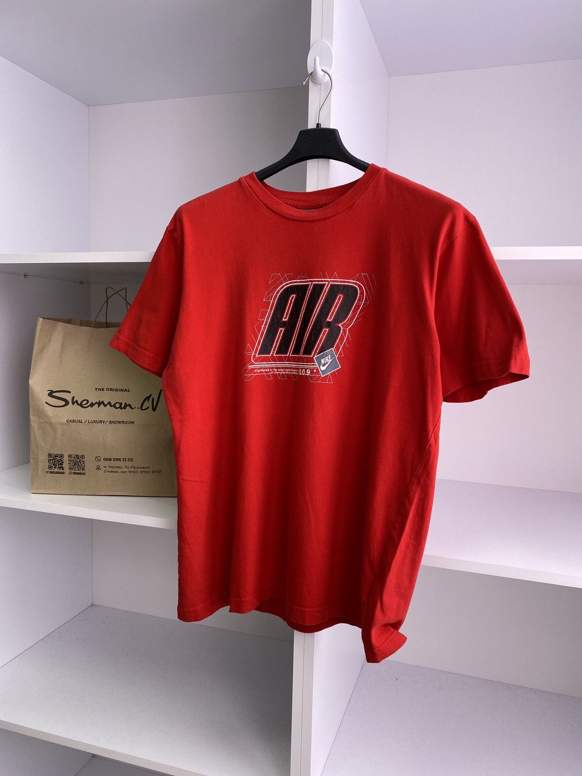 Nike × Vintage Vintage Nike Air Tee 90-s style Size US L / EU 52-54 / 3 - 8 Thumbnail