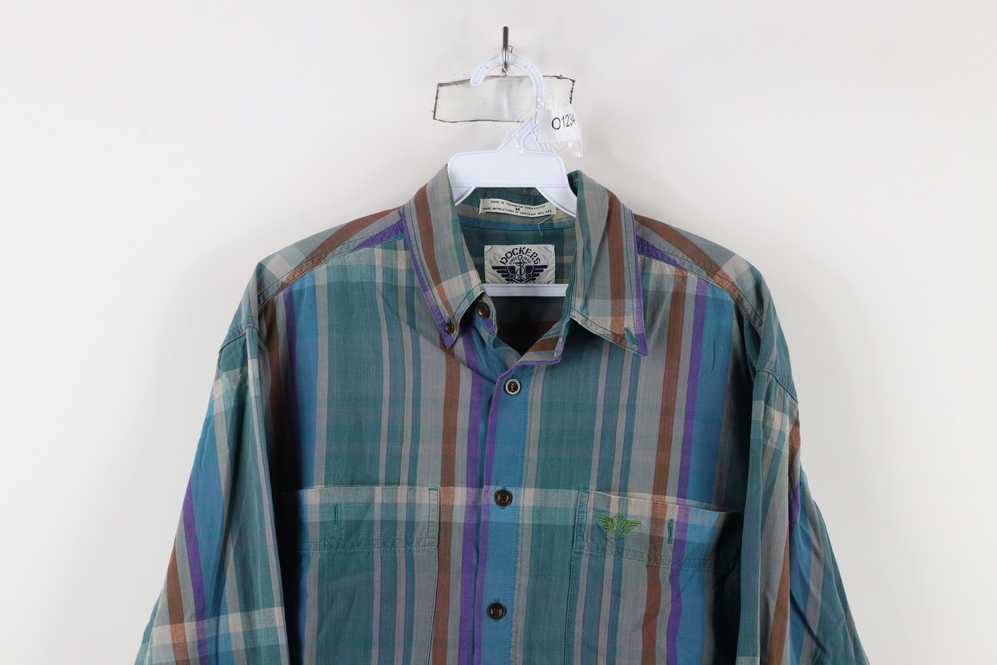 Vintage Vintage 90s Streetwear India Madras Plaid Button Shirt Size US M / EU 48-50 / 2 - 2 Thumbnail