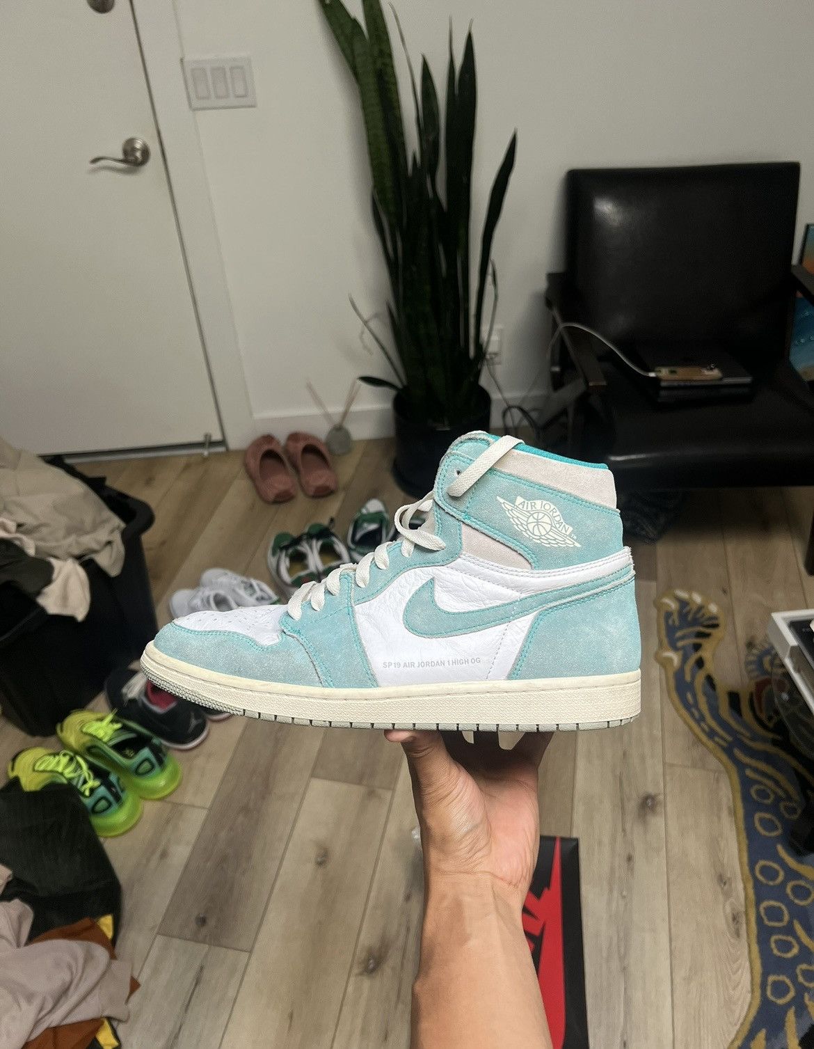 Jordan Brand Jordan 1 Turbo Green High 2018 Size US 11 / EU 44 - 3 Thumbnail