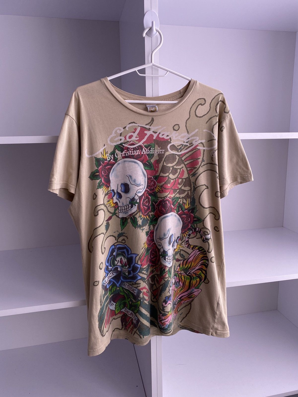 Ed Hardy × Vintage Vintage Ed Hardy Rare tee Y2k style Size US M / EU 48-50 / 2 - 3 Thumbnail