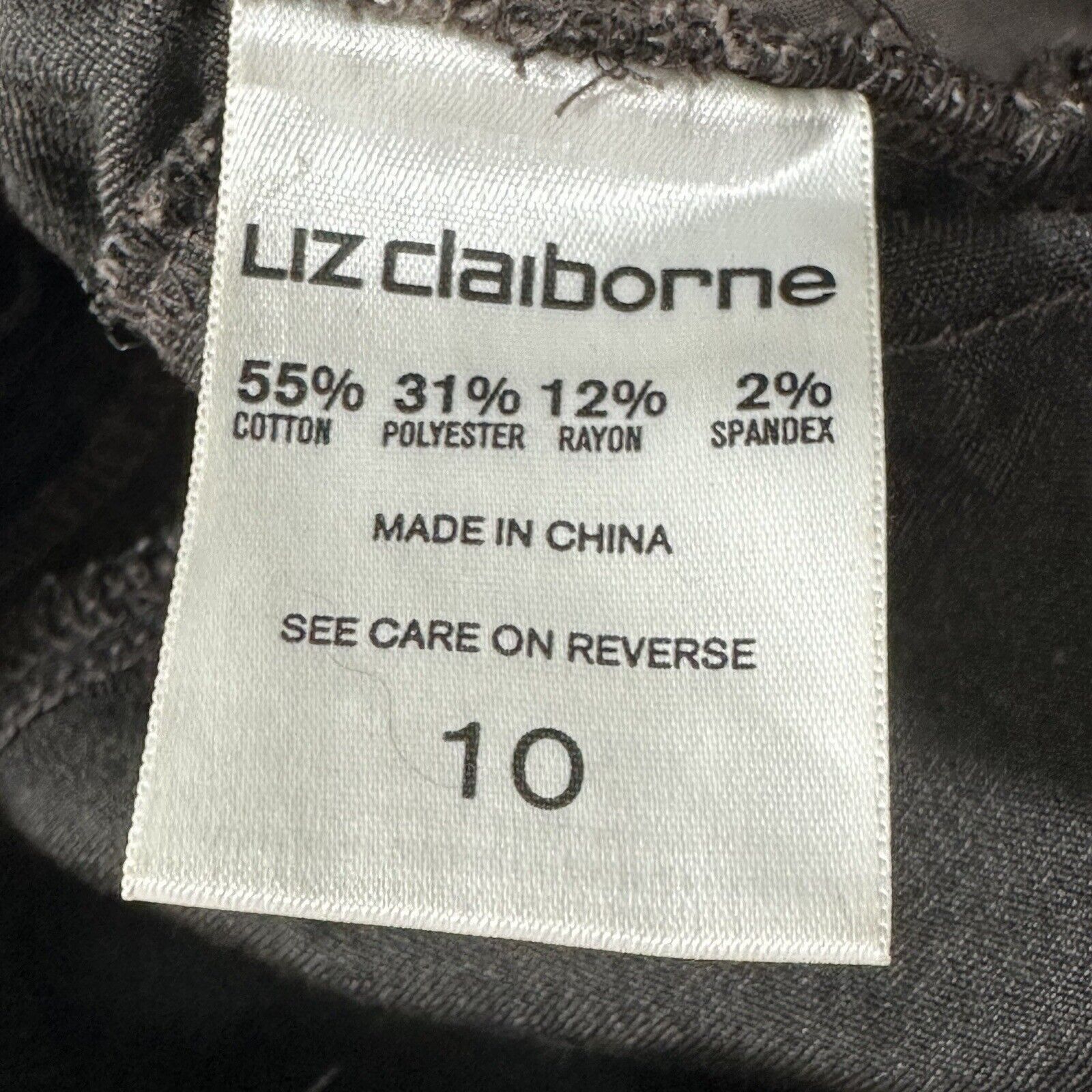 Liz Claiborne Liz Claiborne 10 Classic Pull On Stretch Pants Leopard Print Size 32" / US 10 / IT 46 - 5 Thumbnail