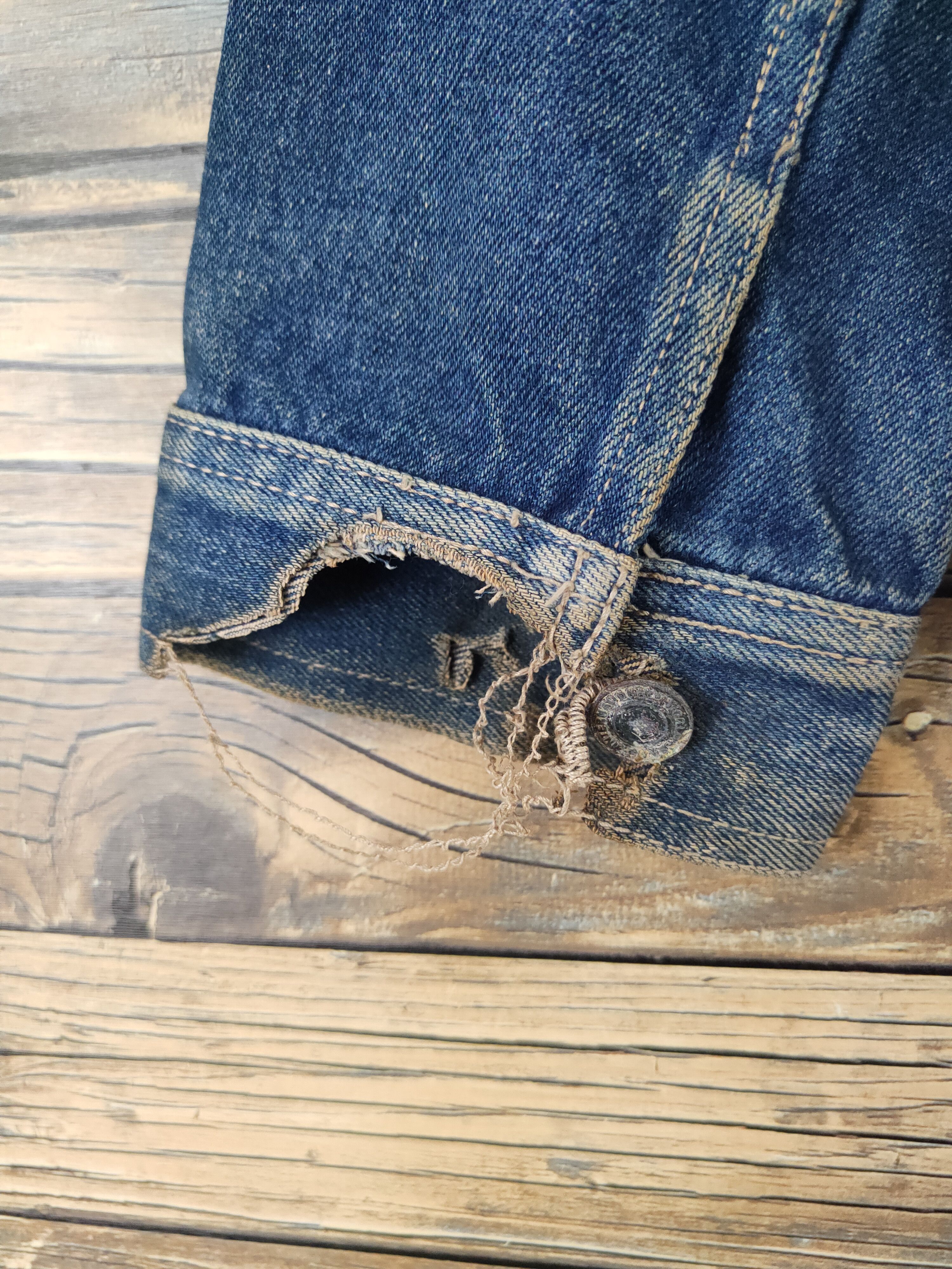 Japanese Brand Mid Course vintage Blue Denim Jackets #W2043 Size US M / EU 48-50 / 2 - 8 Thumbnail