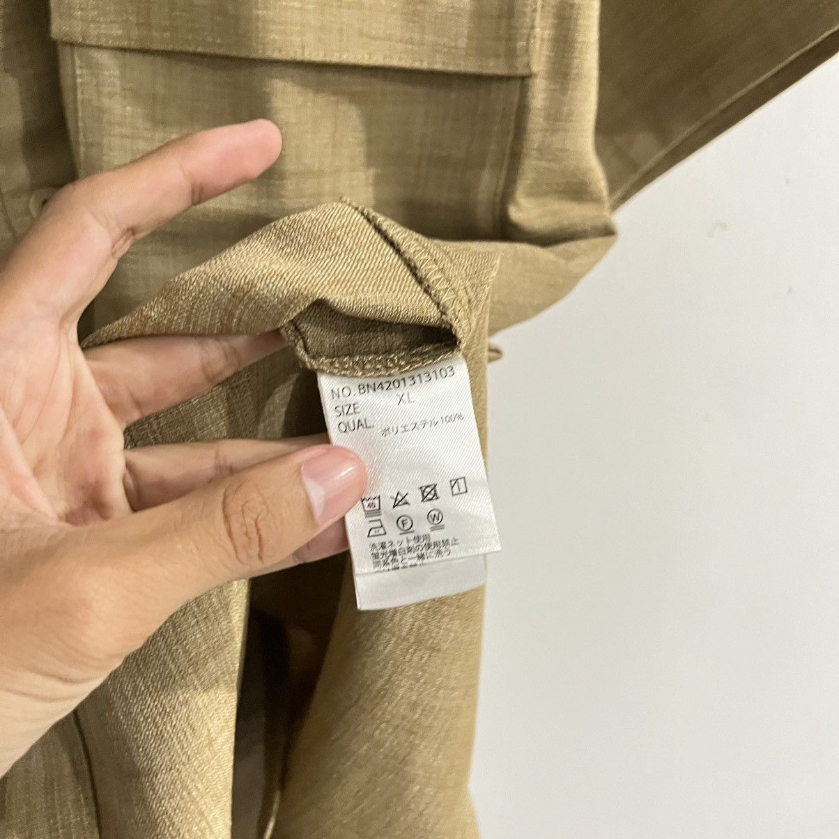 Japanese Brand Back Number Short Sleeve Button Up Size US XL / EU 56 / 4 - 5 Thumbnail