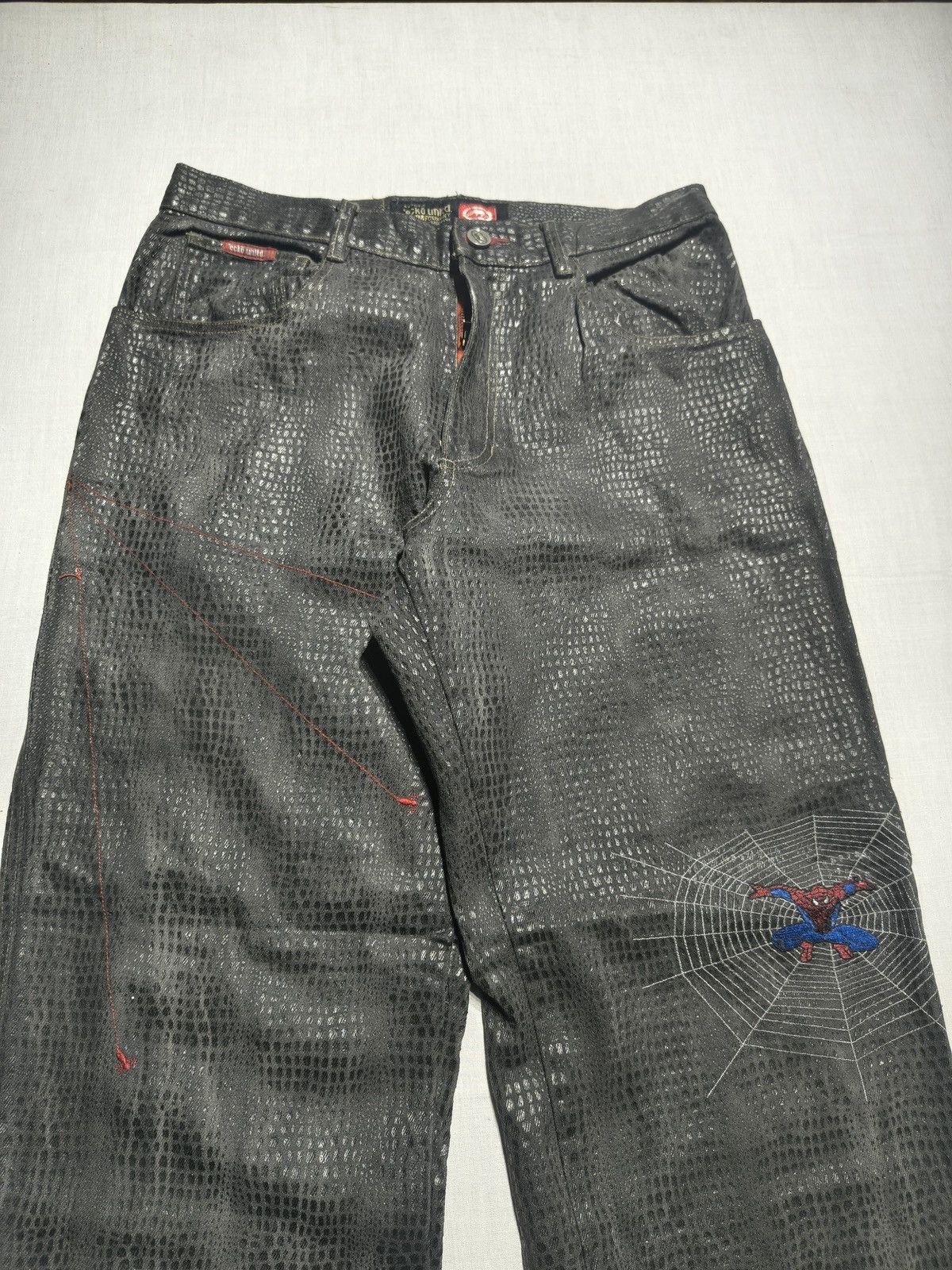 Ecko Unltd. SUPER COLLECTIBLE ECKO X MARVEL SPIDERMAN 1 JEANS🕷️(029) Size US 30 / EU 46 - 3 Thumbnail