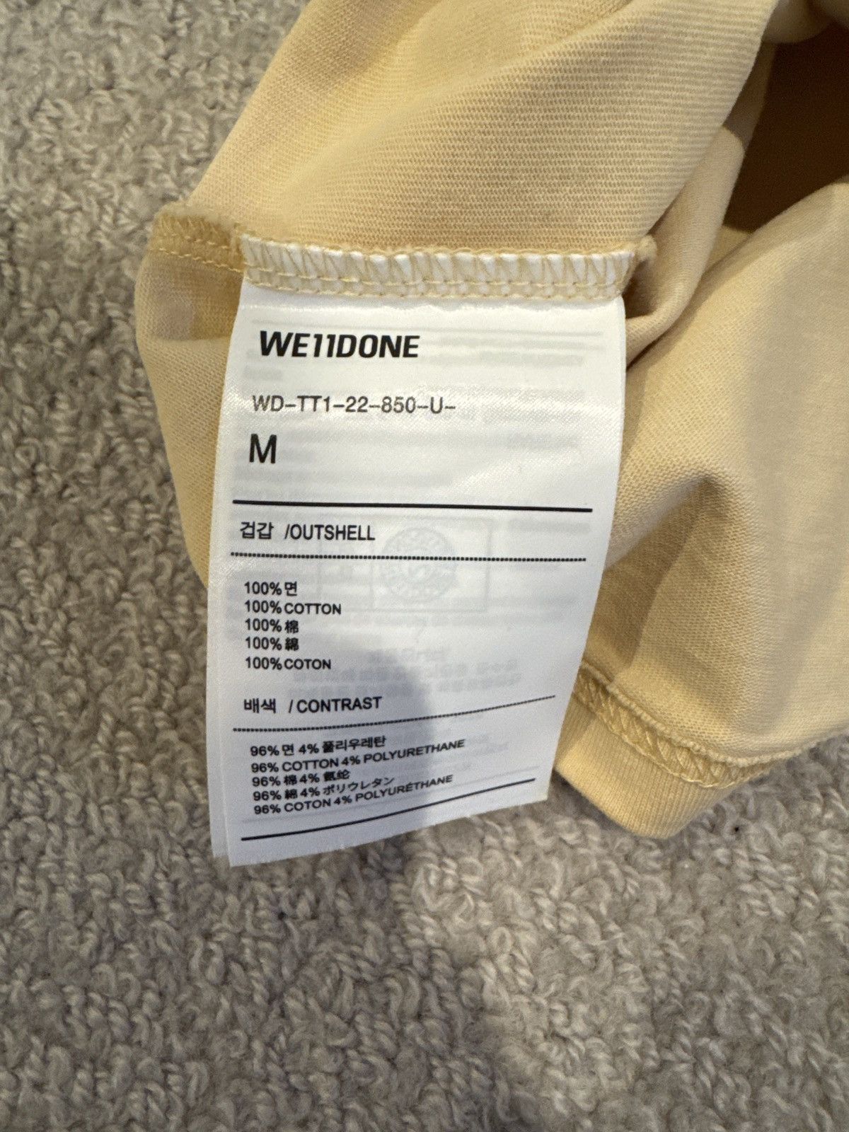 WE11DONE WE11DONE T-Shirt Mens Medium Size US M / EU 48-50 / 2 - 4 Thumbnail