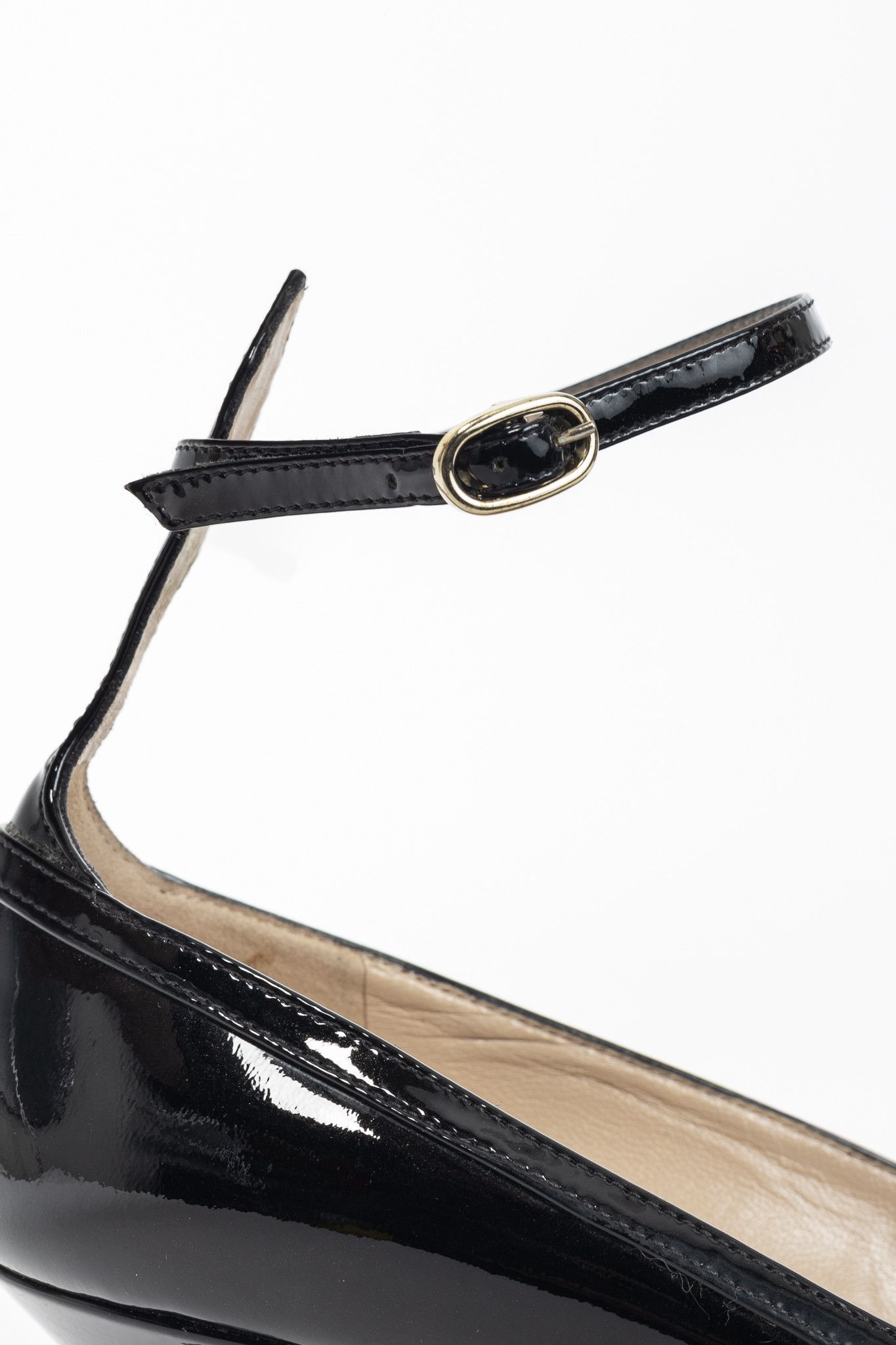Valentino Valentino Garavani Nero Patent-Leather Mary-Jane Pumps Size US 8.5 / IT 38.5 - 7 Thumbnail