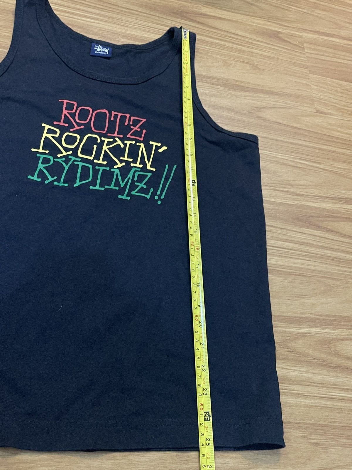 Stussy × Vintage Vintage Stussy ROOTZ ROCKIN® RYDIMZ !! Tank Top Size US M / EU 48-50 / 2 - 10 Thumbnail