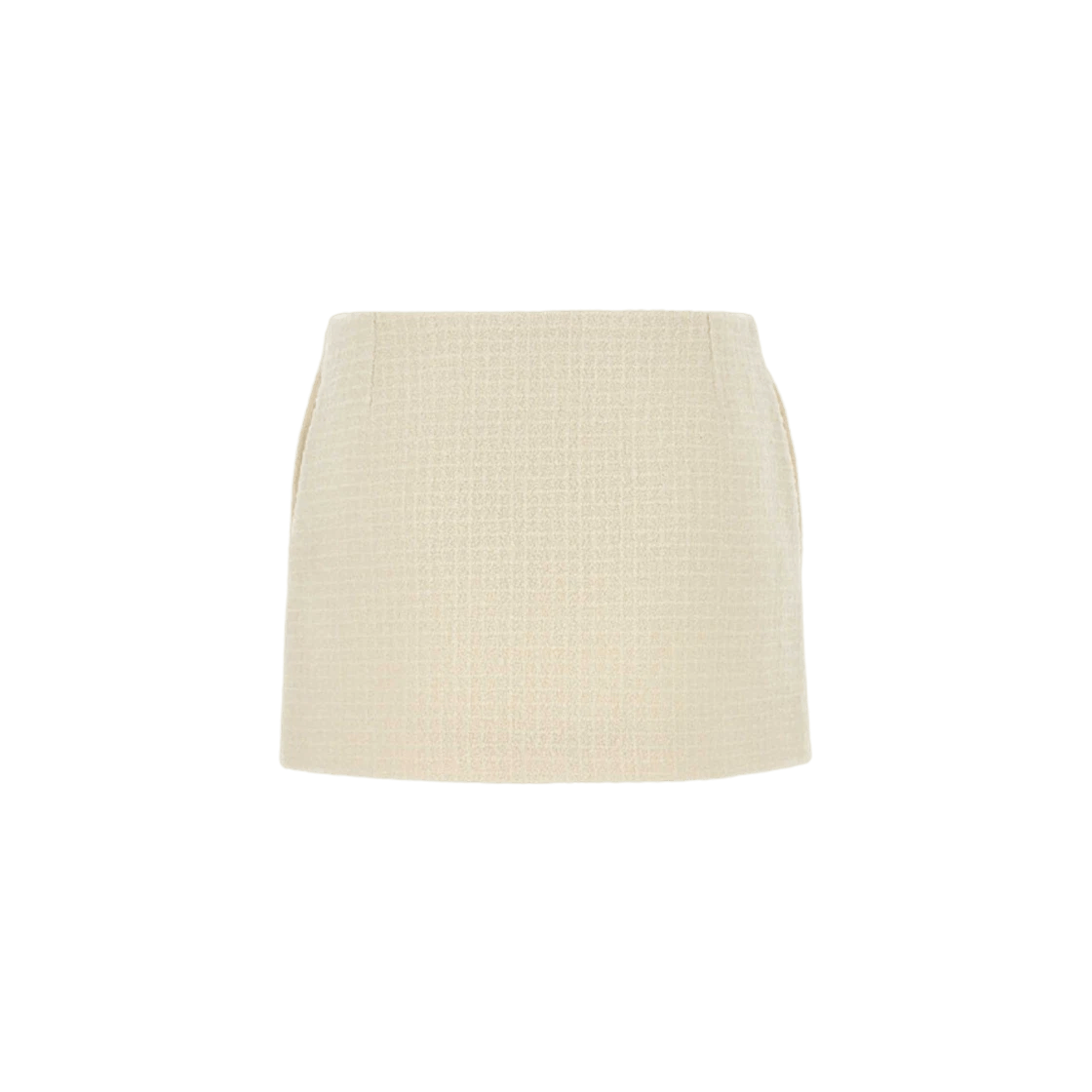 Gucci o1la5ras0526 Damier Boucle Tweed Mini Skirt in Ivory Size 32" / US 10 / IT 46 - 2 Thumbnail