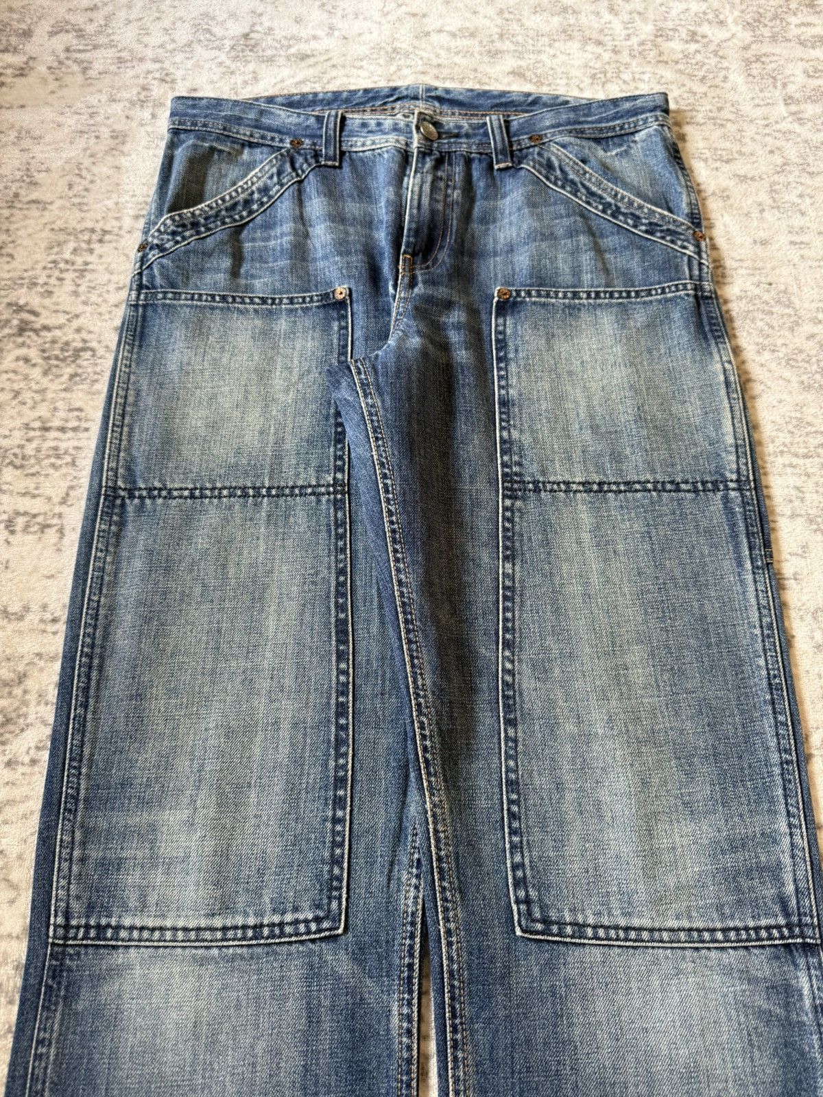 RRL Ralph Lauren Polo Ralph Lauren Double Knee Carpenters Denim Pants Size US 30 / EU 46 - 3 Thumbnail