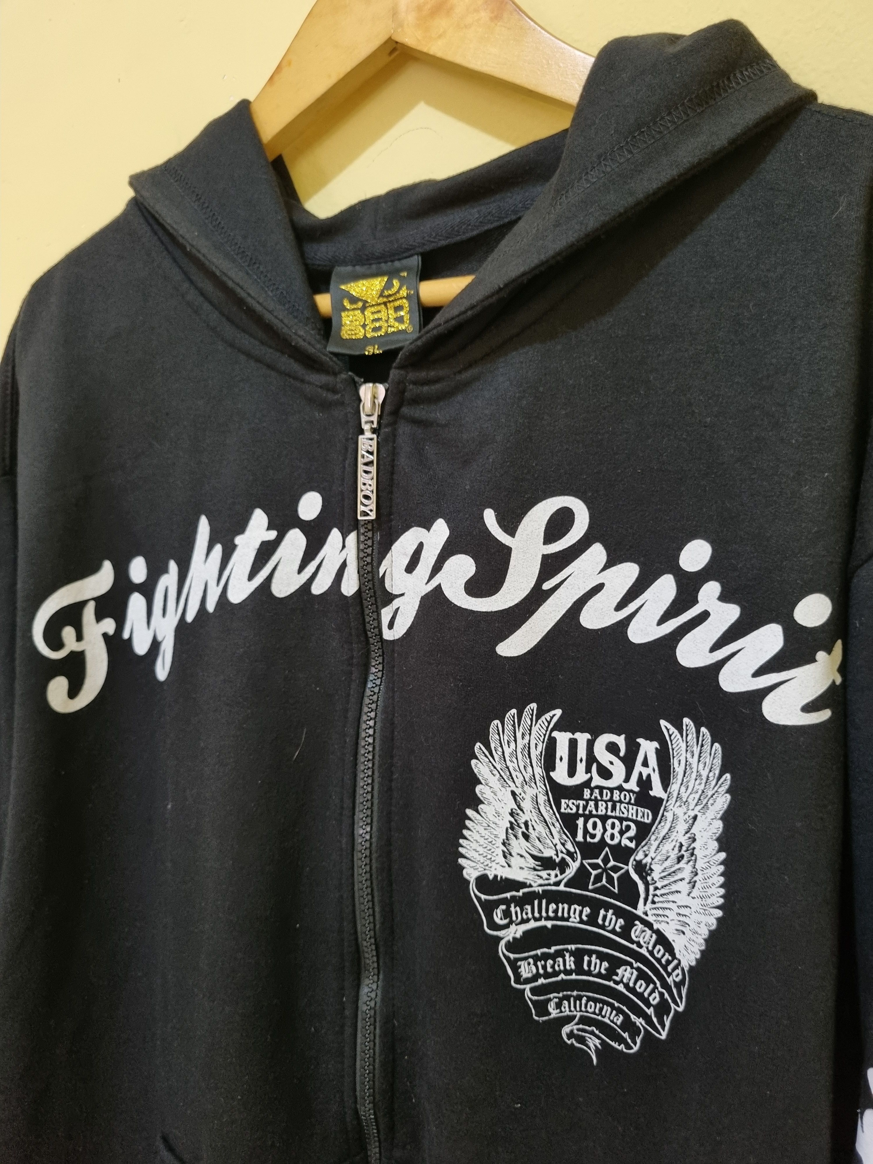 Vintage Y2K Bad boy Fighting Spirit Hoodie Zipper Size US XXL / EU 58 / 5 - 3 Thumbnail