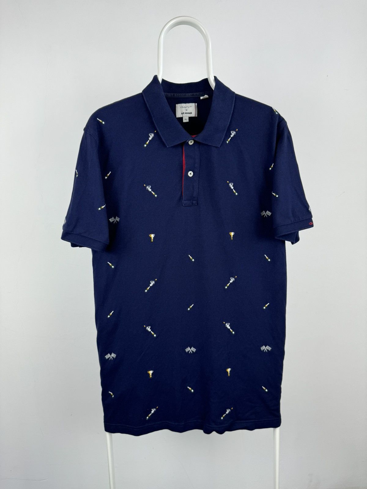 Gant Gant x Le Mans Monogram Polo Size US XXL / EU 58 / 5 - 1 Thumbnail
