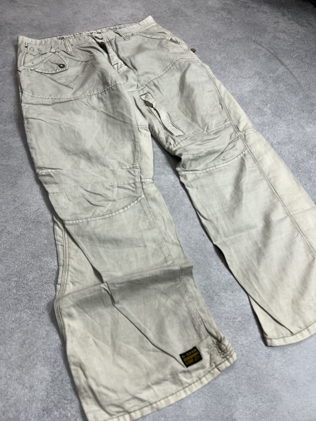 G-Star Vintage Junya Watanabe Travis Scott Style Cargo Jeans 90s Size US 34 / EU 50 - 10 Thumbnail