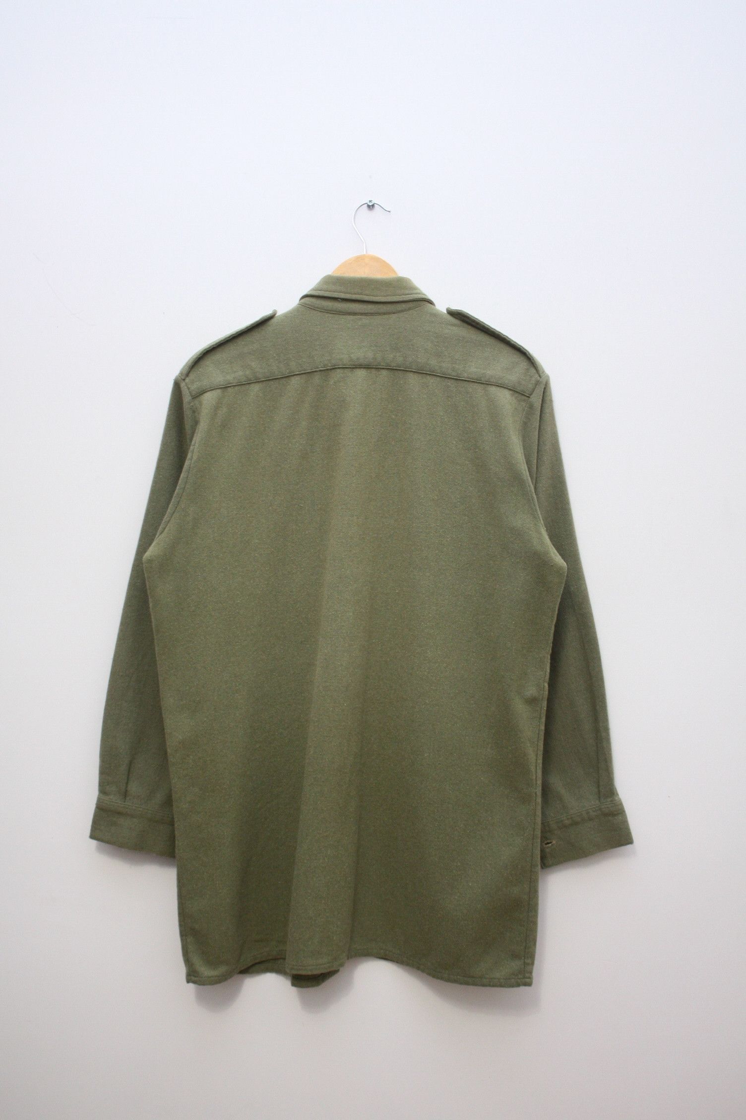 Vintage Vintage Army Green L/S Shirt Size US L / EU 52-54 / 3 - 3 Thumbnail