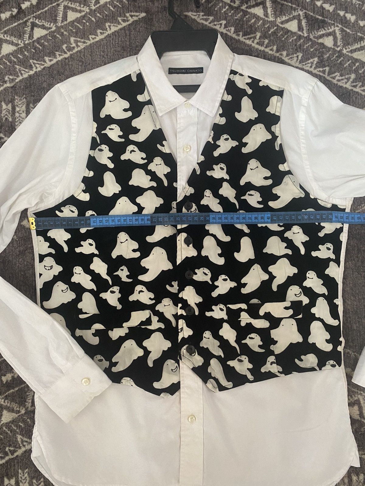 Issey Miyake × Tsumori Chisato CHISATO TSUMORI GIRE DOCKING SHIRT GHOST VEST PATERN Size US M / EU 48-50 / 2 - 13 Thumbnail