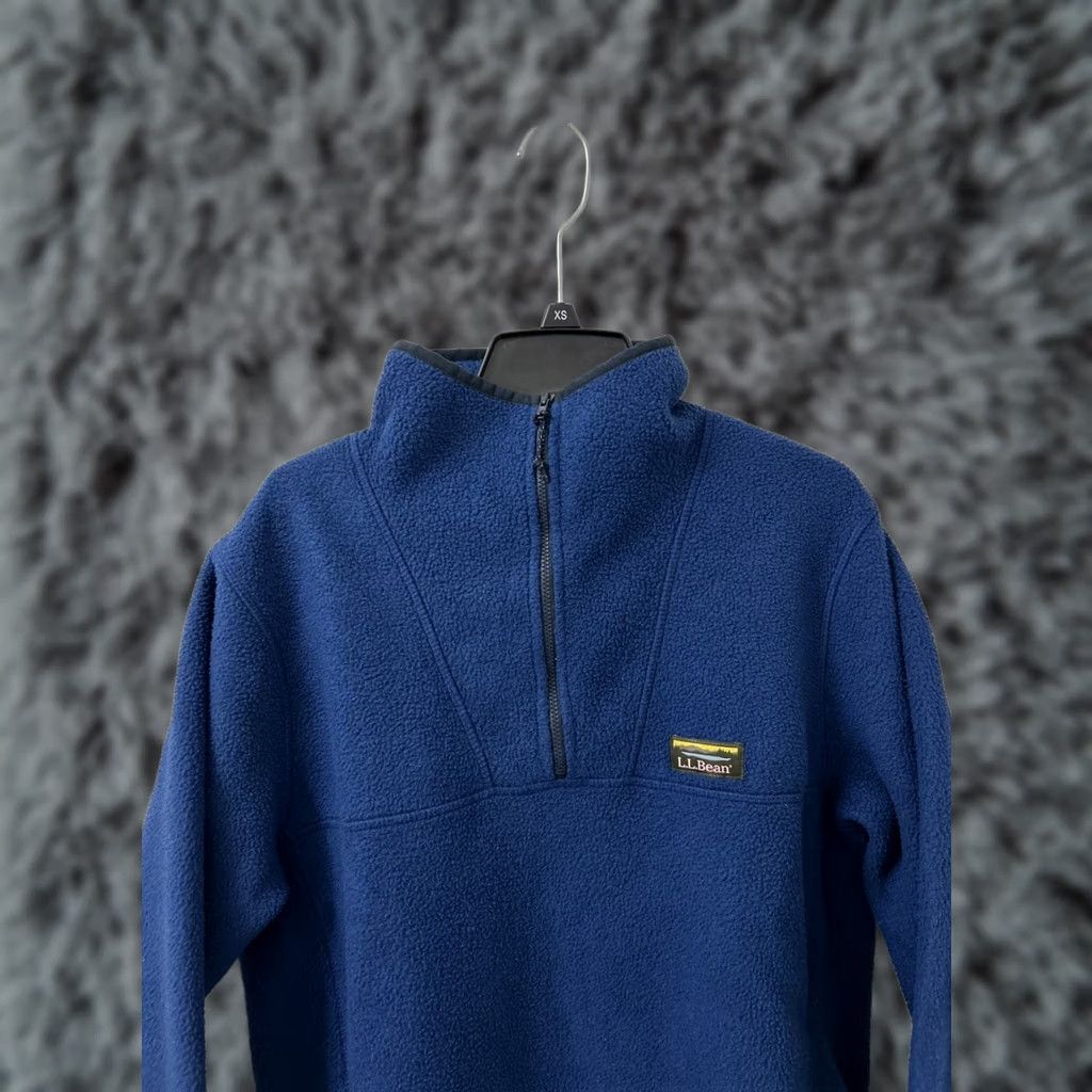 Vintage VINTAGE: No LL Bean Sweater Mens Small Blue Katahdin Fleece Pullover 1/4 Zip Pockets 511605 Size US S / EU 44-46 / 1 - 1 Thumbnail