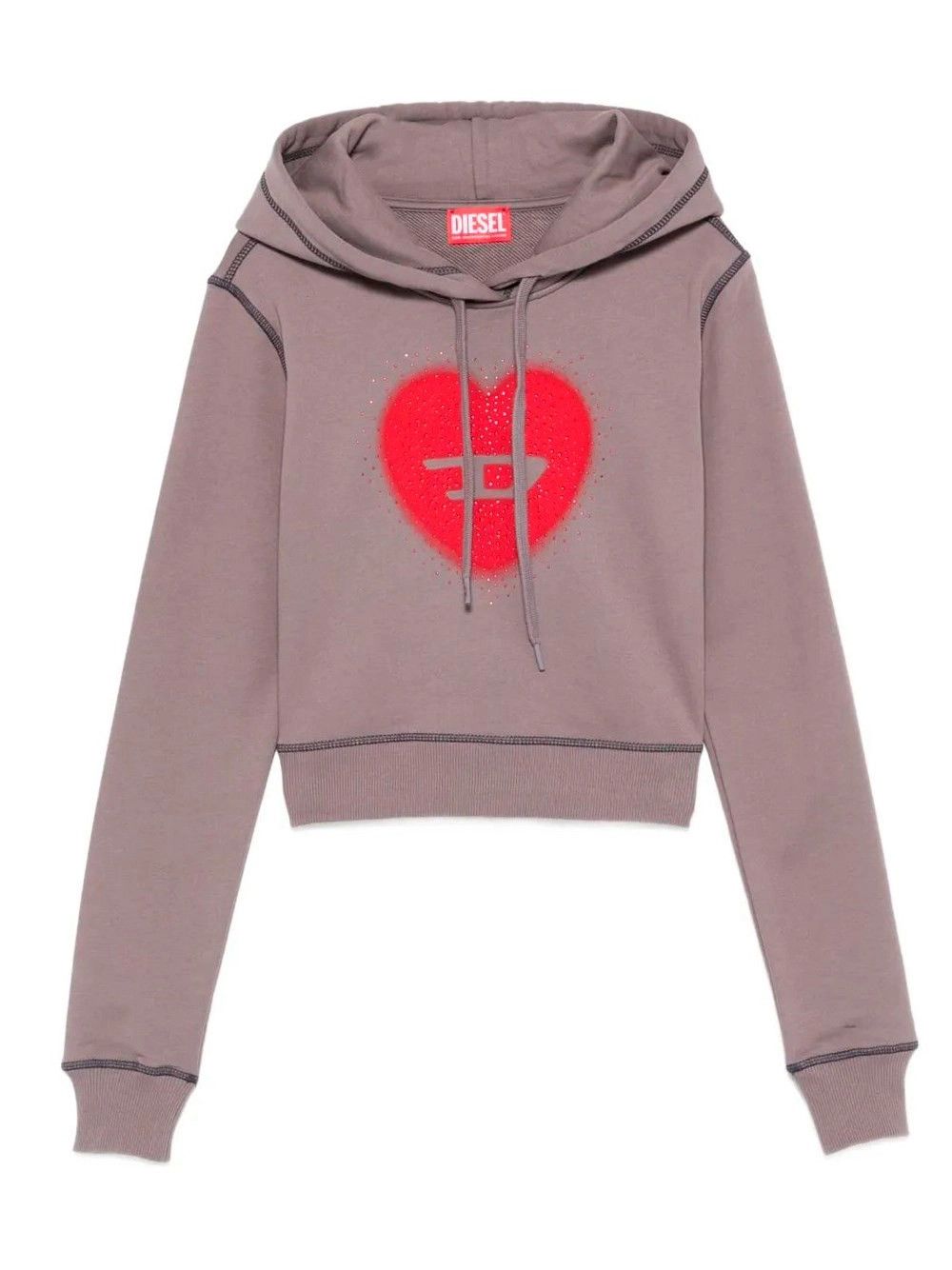 Diesel `F-Slimmy-Hood-S5` Hooded Sweater Size L / US 10 / IT 46 - 1 Thumbnail