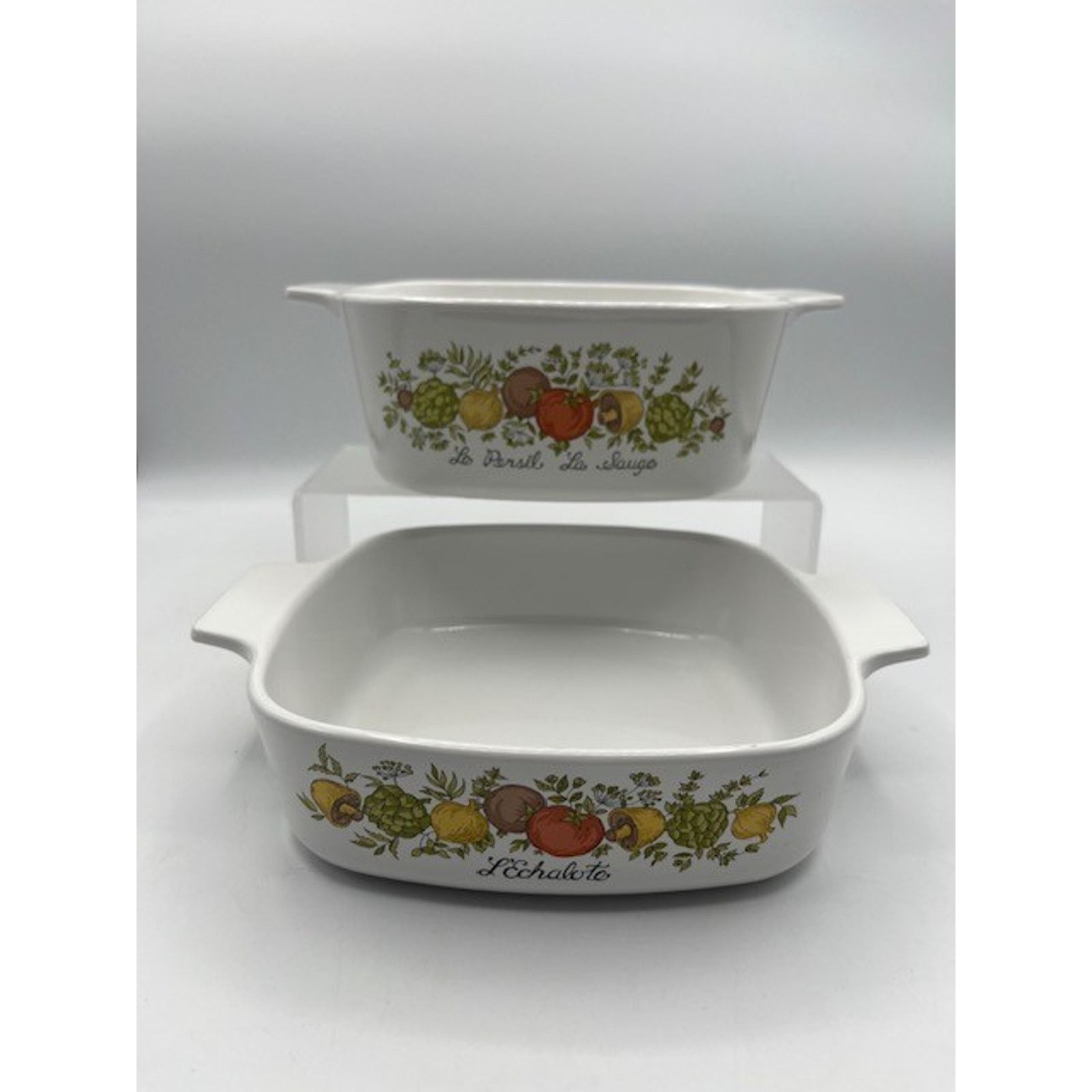 Other 2pc Vintage Corning Ware Marjolaine Oven, Microwave Safe Size ONE SIZE - 1 Thumbnail