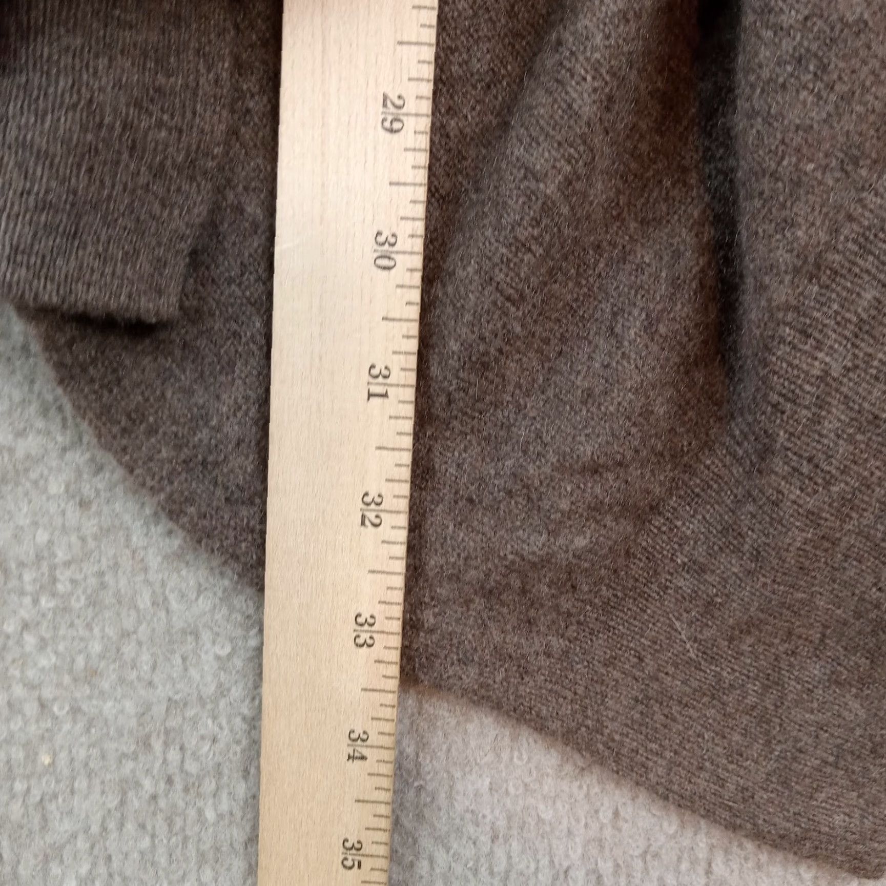 Vintage 14th & Union Womens Brown Cashmere Cardigan Sweater Medium Long Sleeve Open Waterfall Fall Winter Size M / US 6-8 / IT 42-44 - 3 Thumbnail