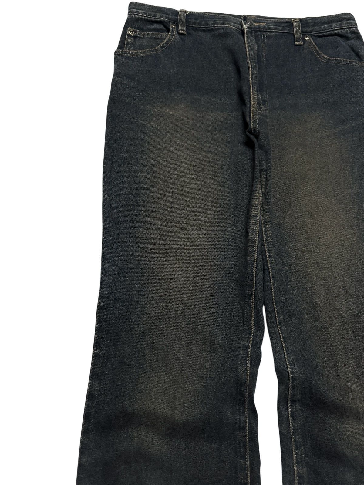 Tornado Mart VINTAGE JAPANESE FLARED RUSTY MUDWASHED DARK DENIM Size US 30 / EU 46 - 7 Thumbnail