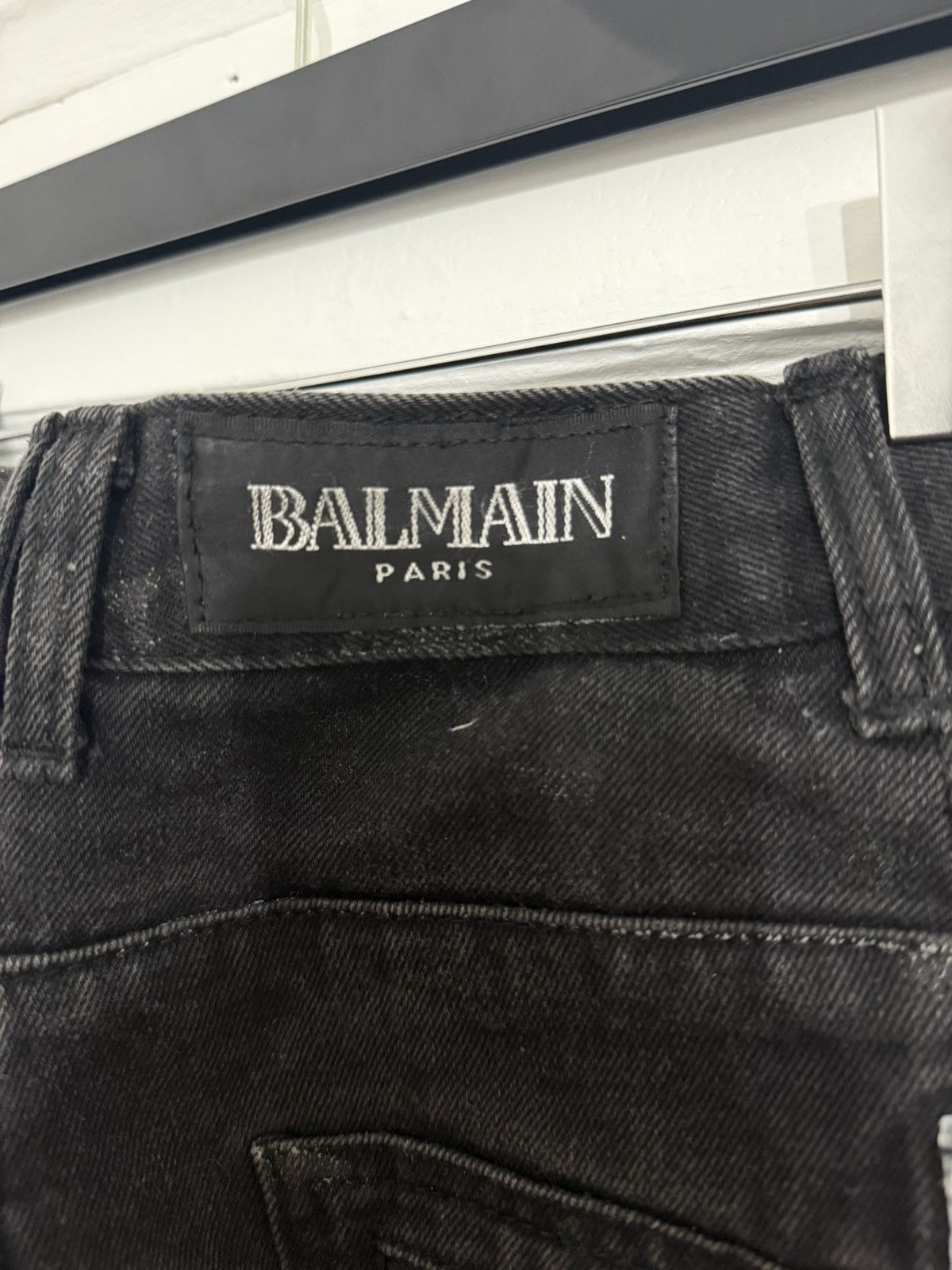 Balmain F/W10 Decarnin Striped Bikers *Grail* Size US 32 / EU 48 - 8 Thumbnail