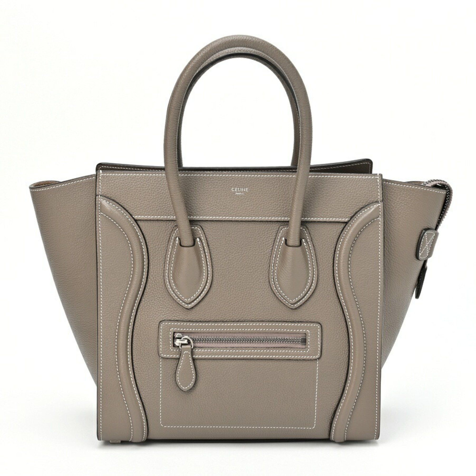 image of Celine Luggage Micro 189793Dru.09So 167793Dru.09So Drummed Calfskin Sleeve S-155469, Women's