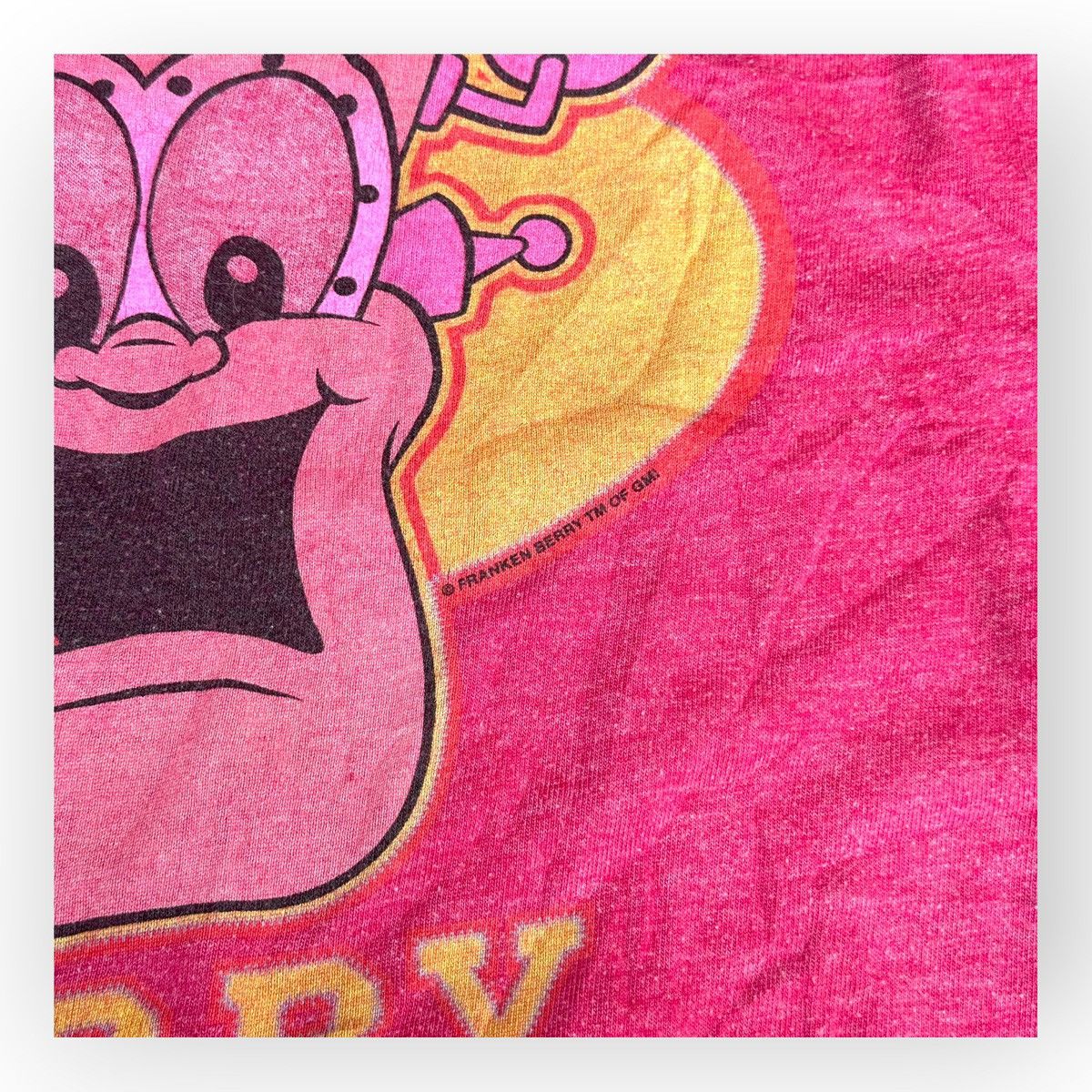 Other Vintage Franken Berry Monster Cereal Ringer Tee - Faded Pink Size US XL / EU 56 / 4 - 4 Thumbnail