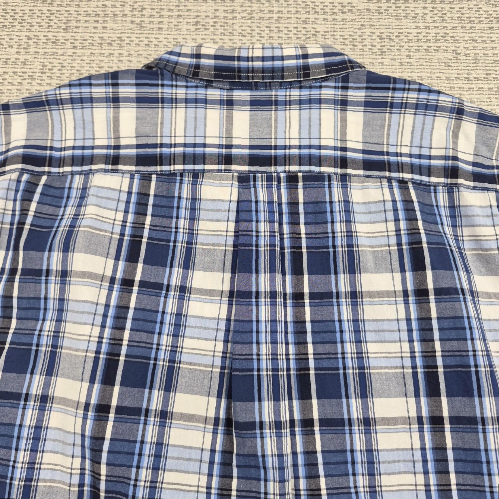 Doublet Double Pump Shirt Mens 2XL Blue Plaid Long Sleeve Western Pearl Snap Cowboy Shirt Size US XXL / EU 58 / 5 - 7 Thumbnail
