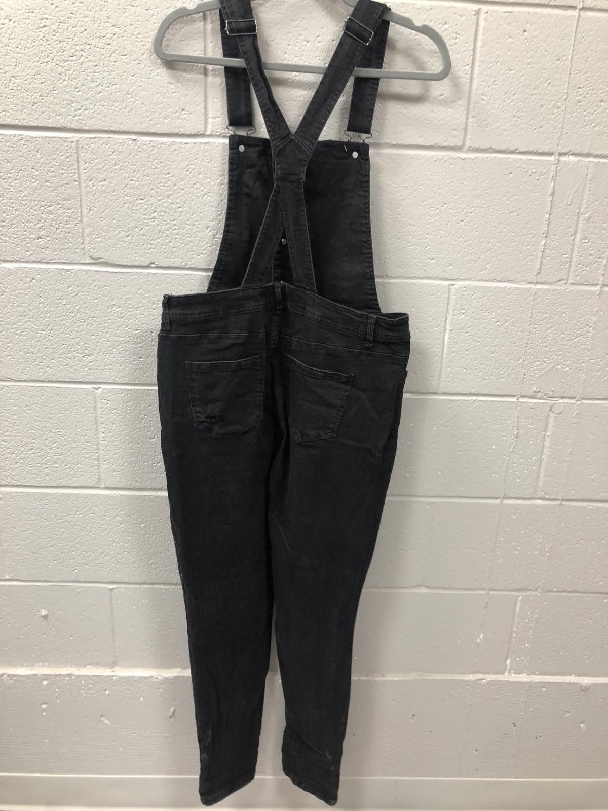 Designer Stylish Black Denim Overalls - Trendy & Comfortable Size 36" / US 14 / IT 50 - 5 Thumbnail