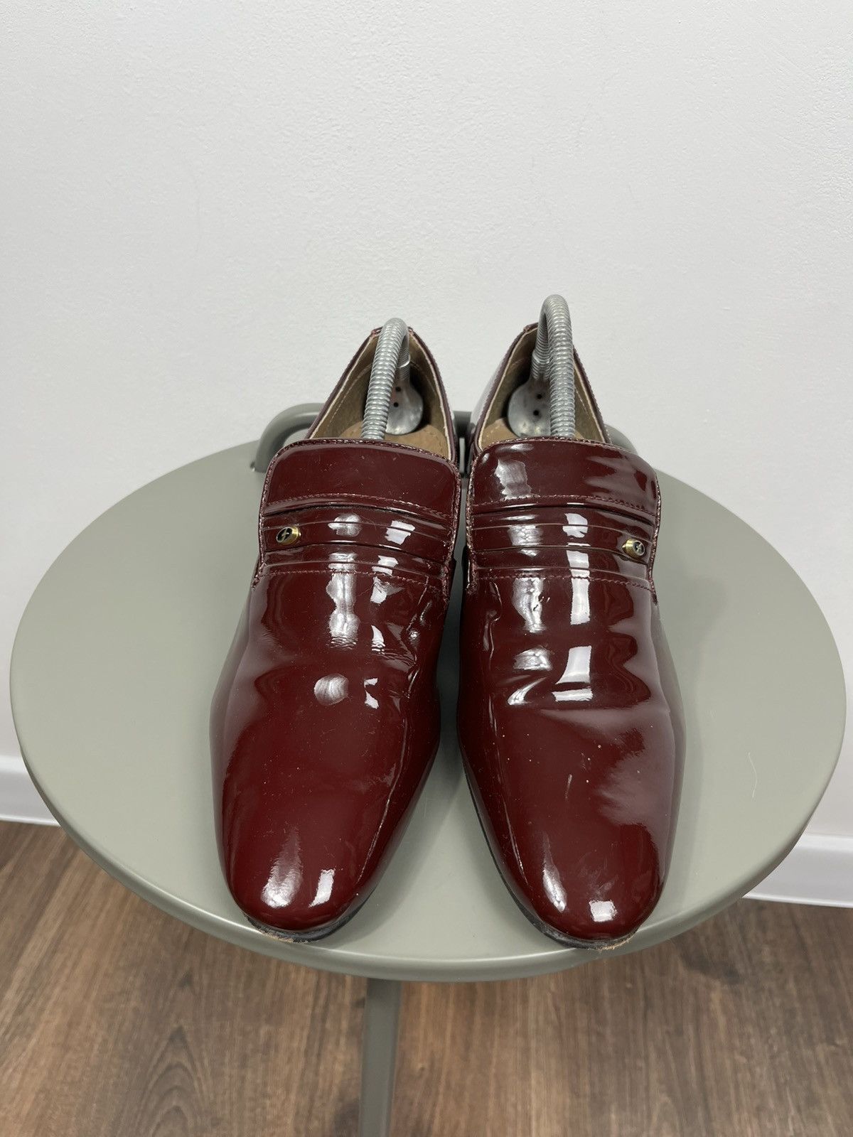 Other Lucini Burgundy Patent Leather Loafers UK 8 Size US 10 / IT 40 - 4 Thumbnail