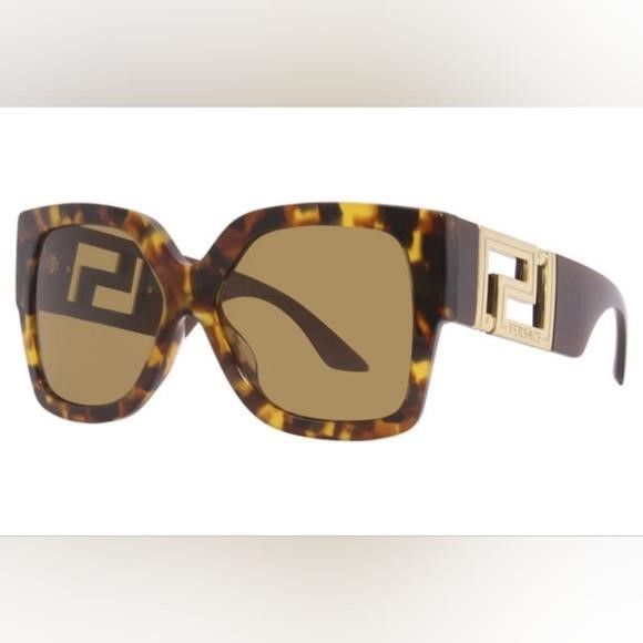 サングラス VERSACE Woman Sunglasses Brown 0VE4466U 54613B Versace VE4466U Sunglasses | LensCrafters