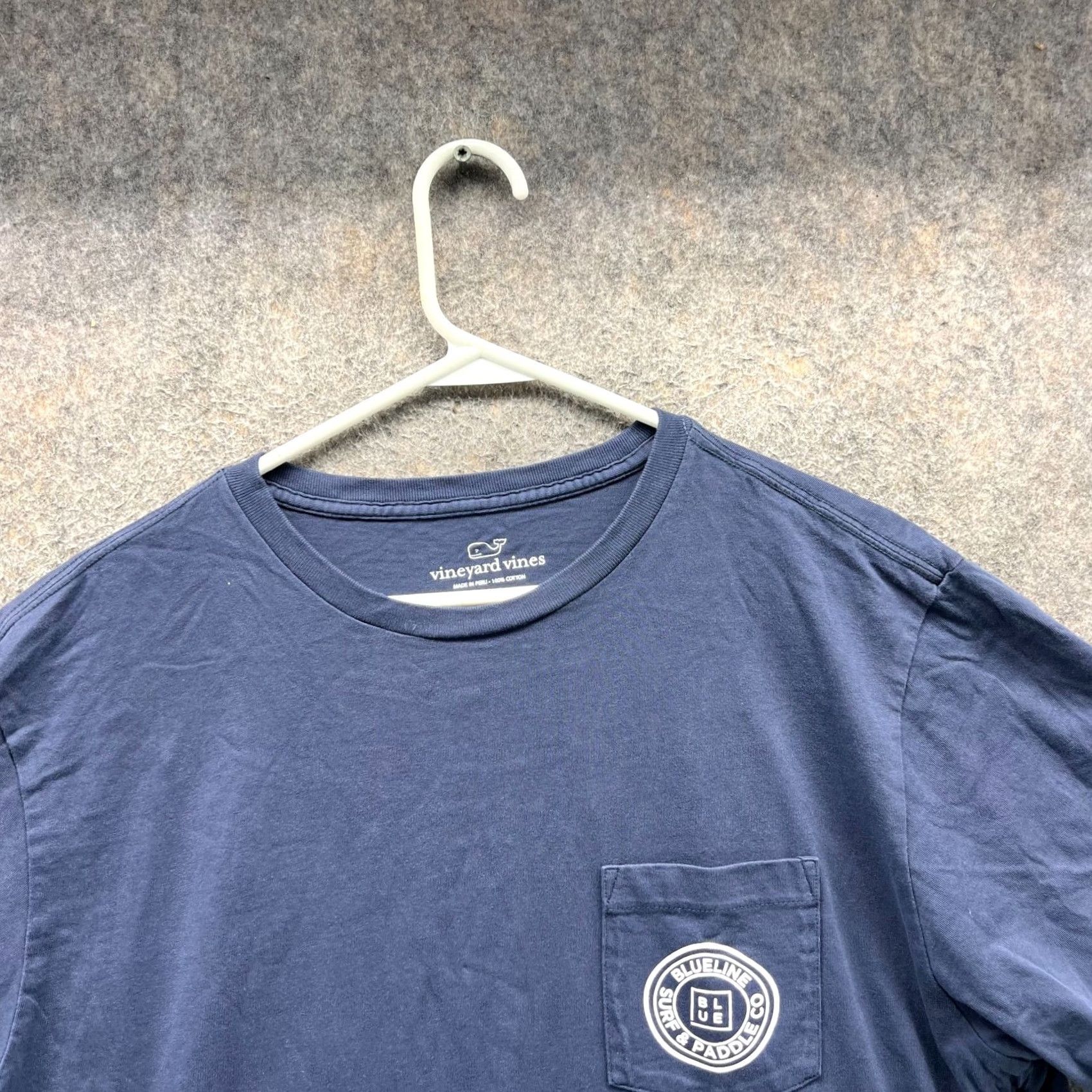 Vineyard Vines Vineyard Vines Shirt Mens Large Blue Crewneck Cotton Pocket Tee Whale Logo Shirt Size US L / EU 52-54 / 3 - 3 Thumbnail