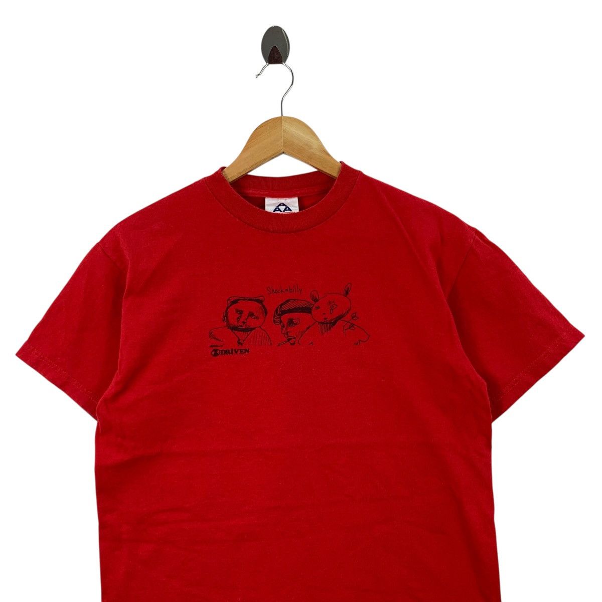 Vintage Vintage 90s THE DRIVEN SKATEBOARD Shockabilly Tshirt Size US M / EU 48-50 / 2 - 2 Thumbnail