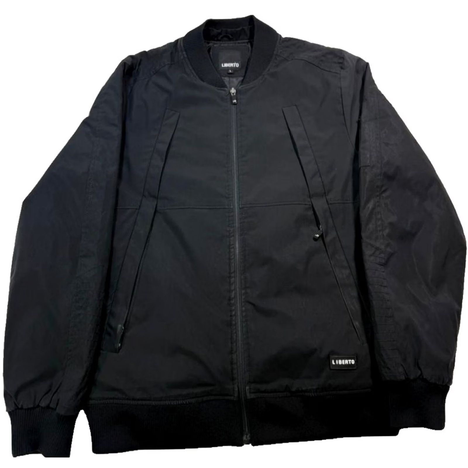 Vintage Liberto Men’s Black Full Zip Bomber Jacket Polyester Size L Size US L / EU 52-54 / 3 - 2 Thumbnail