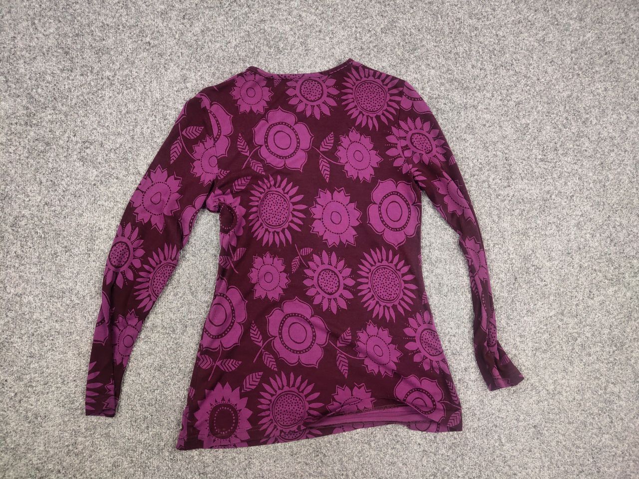 Gudrun Sjoden Gudrun Sjödén Design Long sleeve Flower Pattern Burgundy Size S / US 4 / IT 40 - 10 Thumbnail